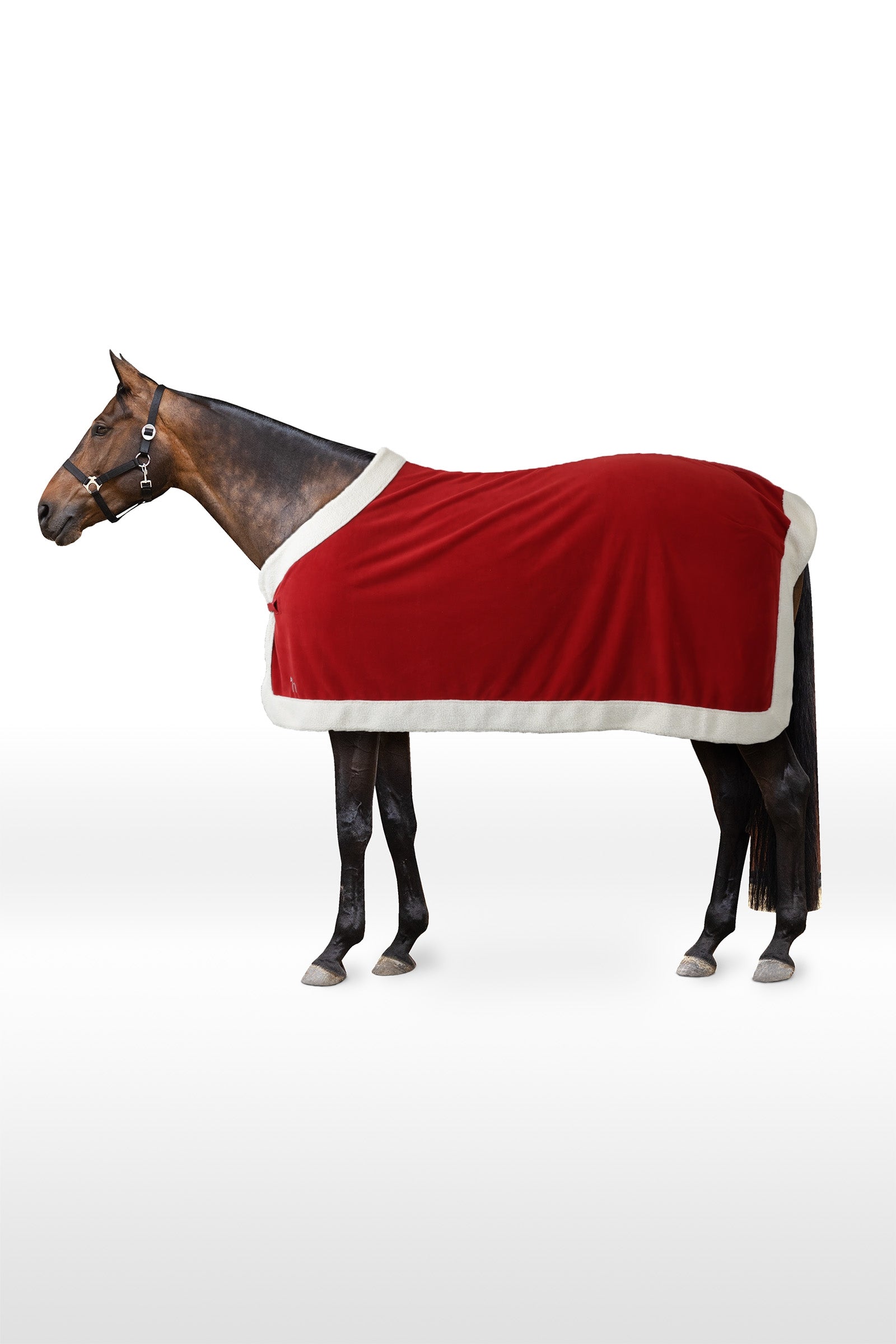 Horze Weihnachtsdecke – Fleece, dunkelrot