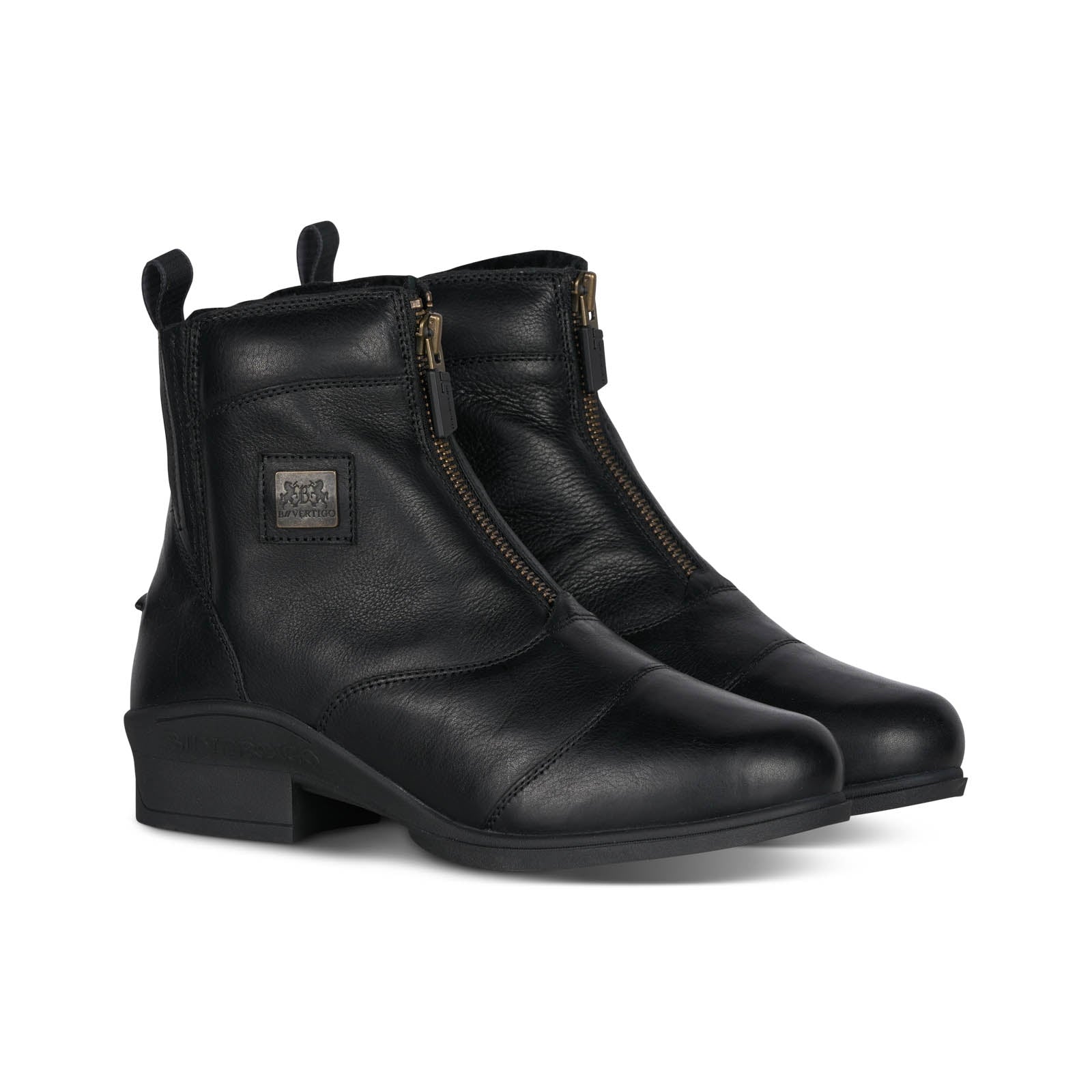 Mercury Damen Winter Reitstiefeletten mit Lammfellfutter Schwarz 36