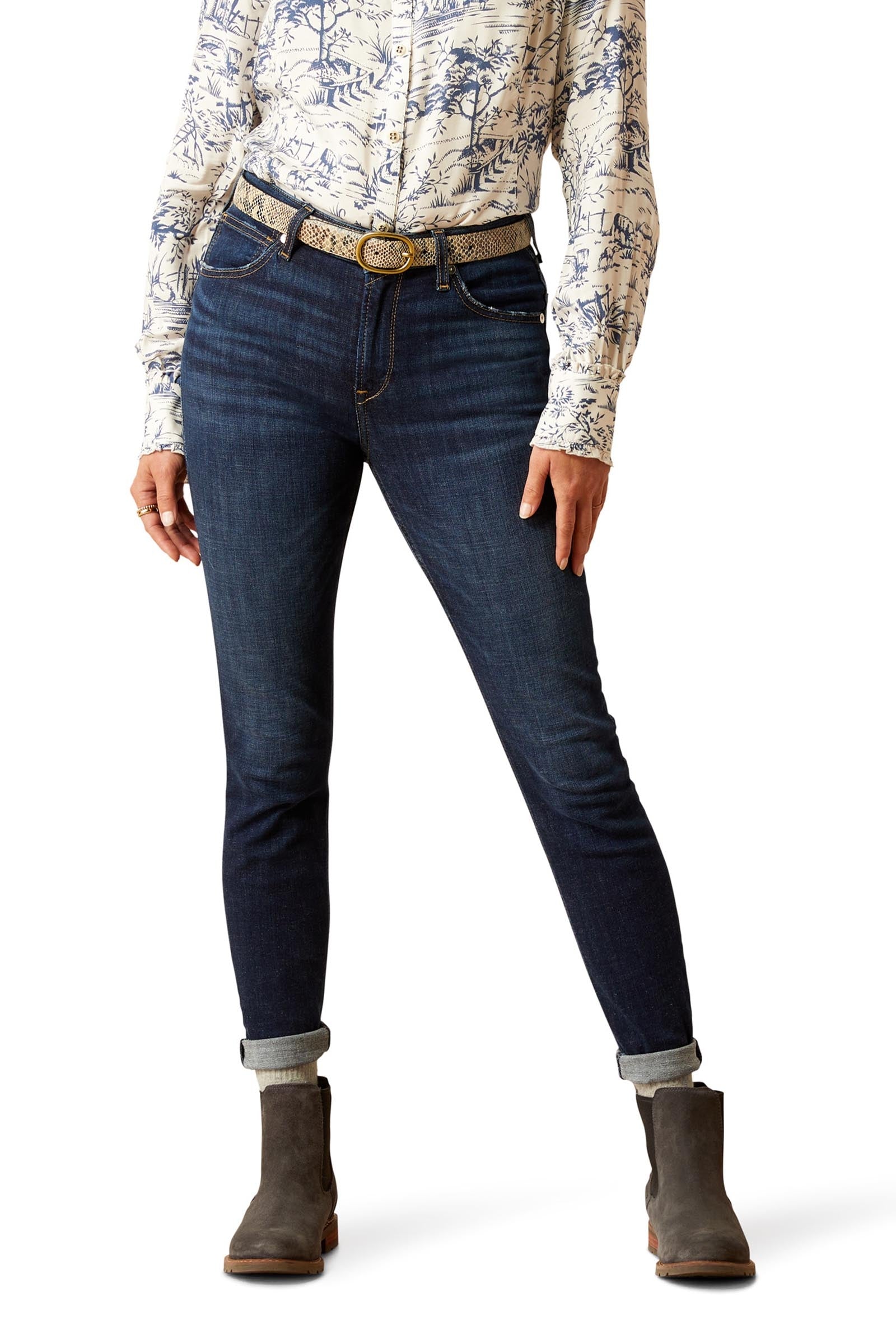 Ariat High Rise Bridle Damen Skinny Jeans mit hohem Bund Womens Breeches