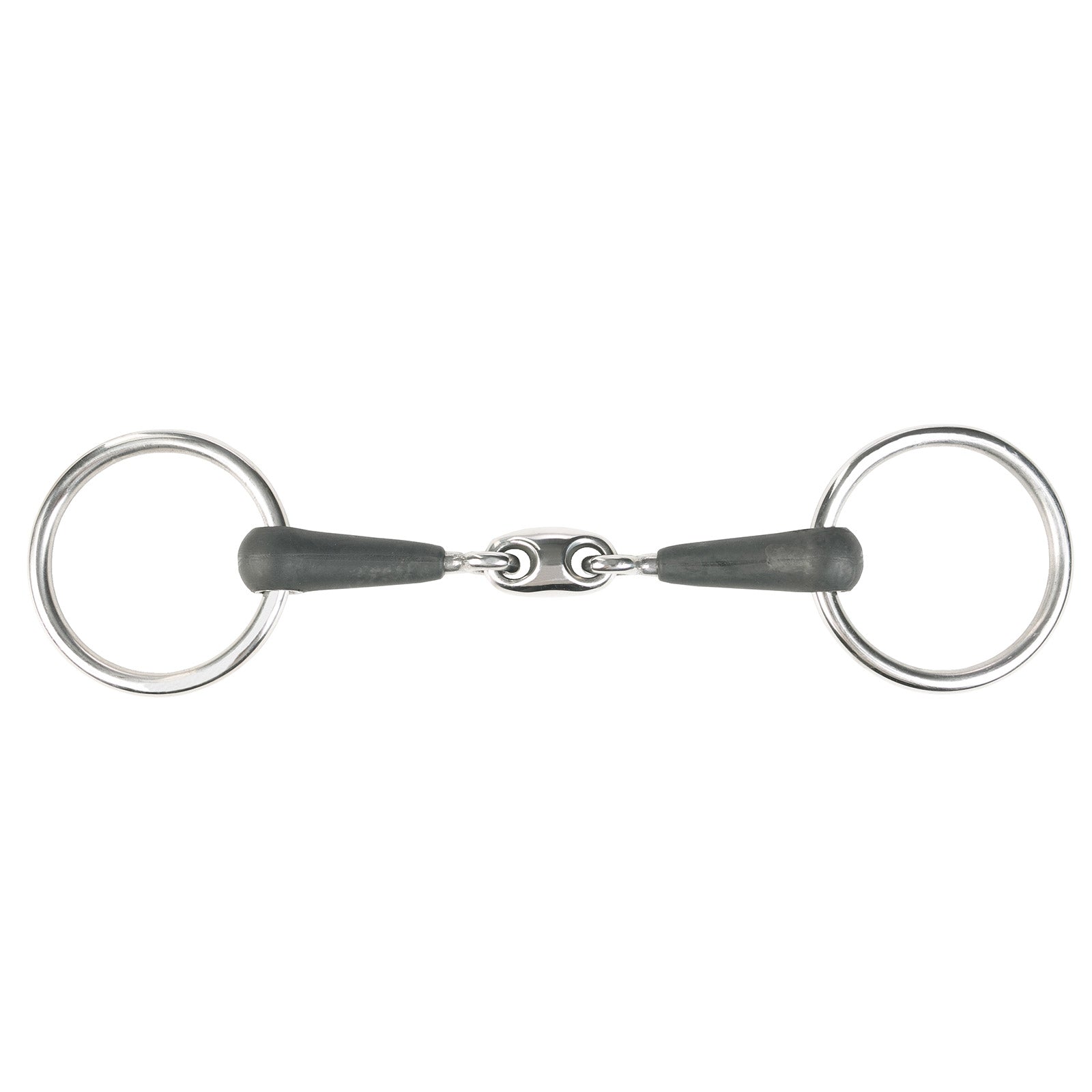 Horze Loose Ring Double-Jointed Rubber Bit Horse Bits