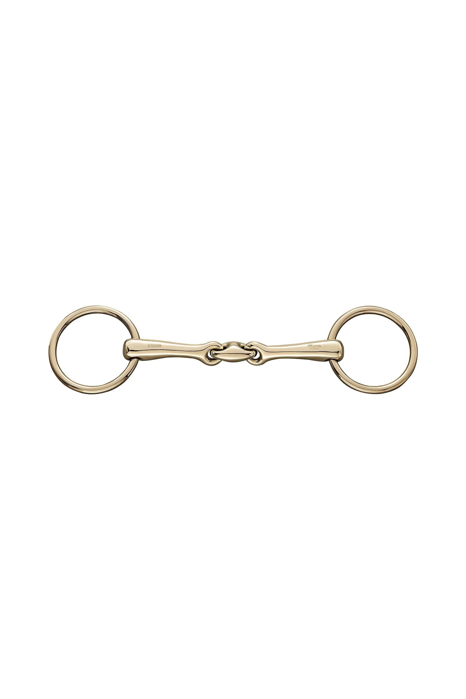 Sprenger KK Ultra Unterlegtrense, doppelt gebrochen, 14 mm, Sensogan, Aurigan Ringe Gebisse