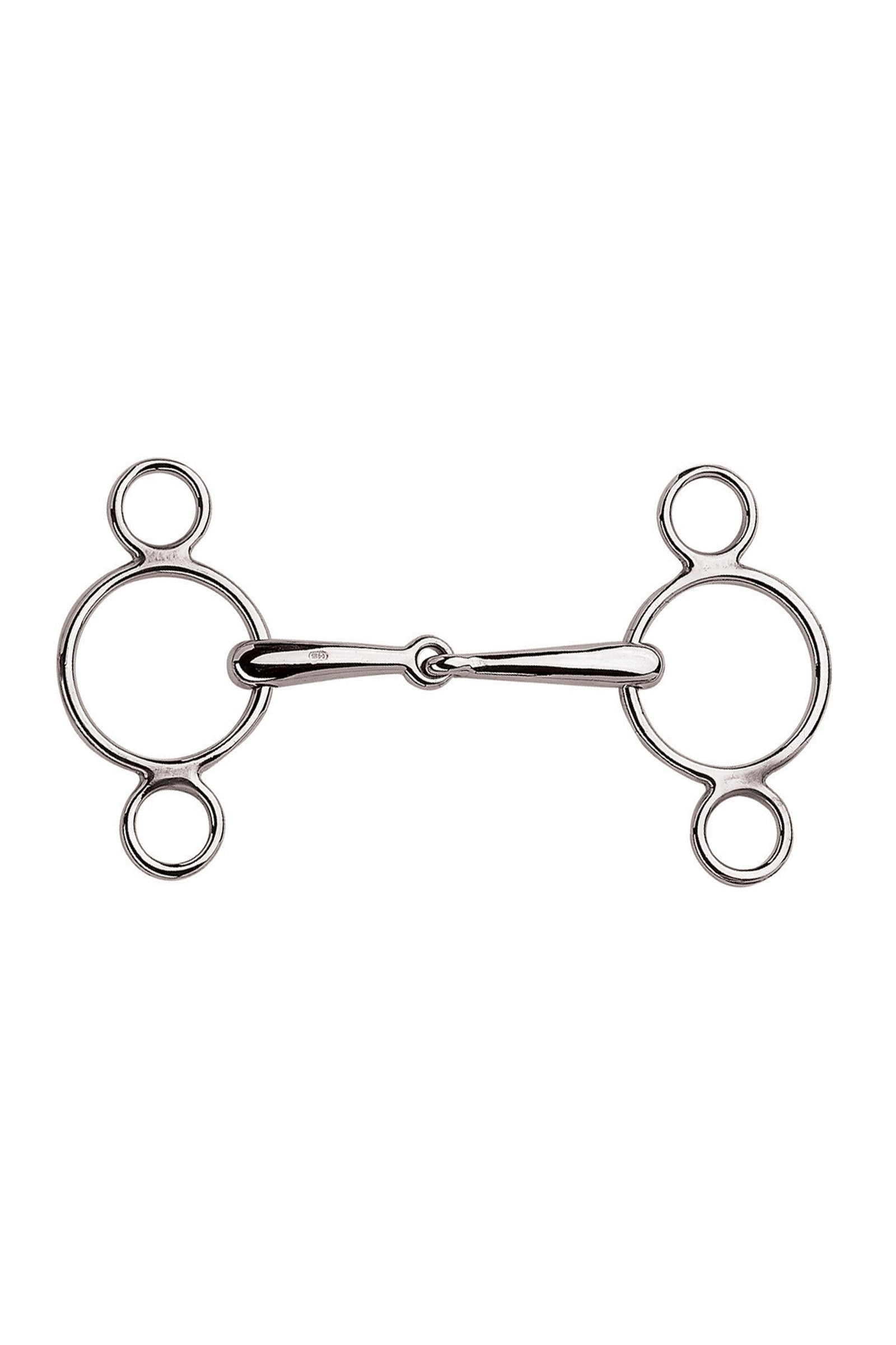 Sprenger 3 Ring Gebiss Vienna Springgebiss, einfach gebrochen, 18 mm, Edelstahl Gebisse