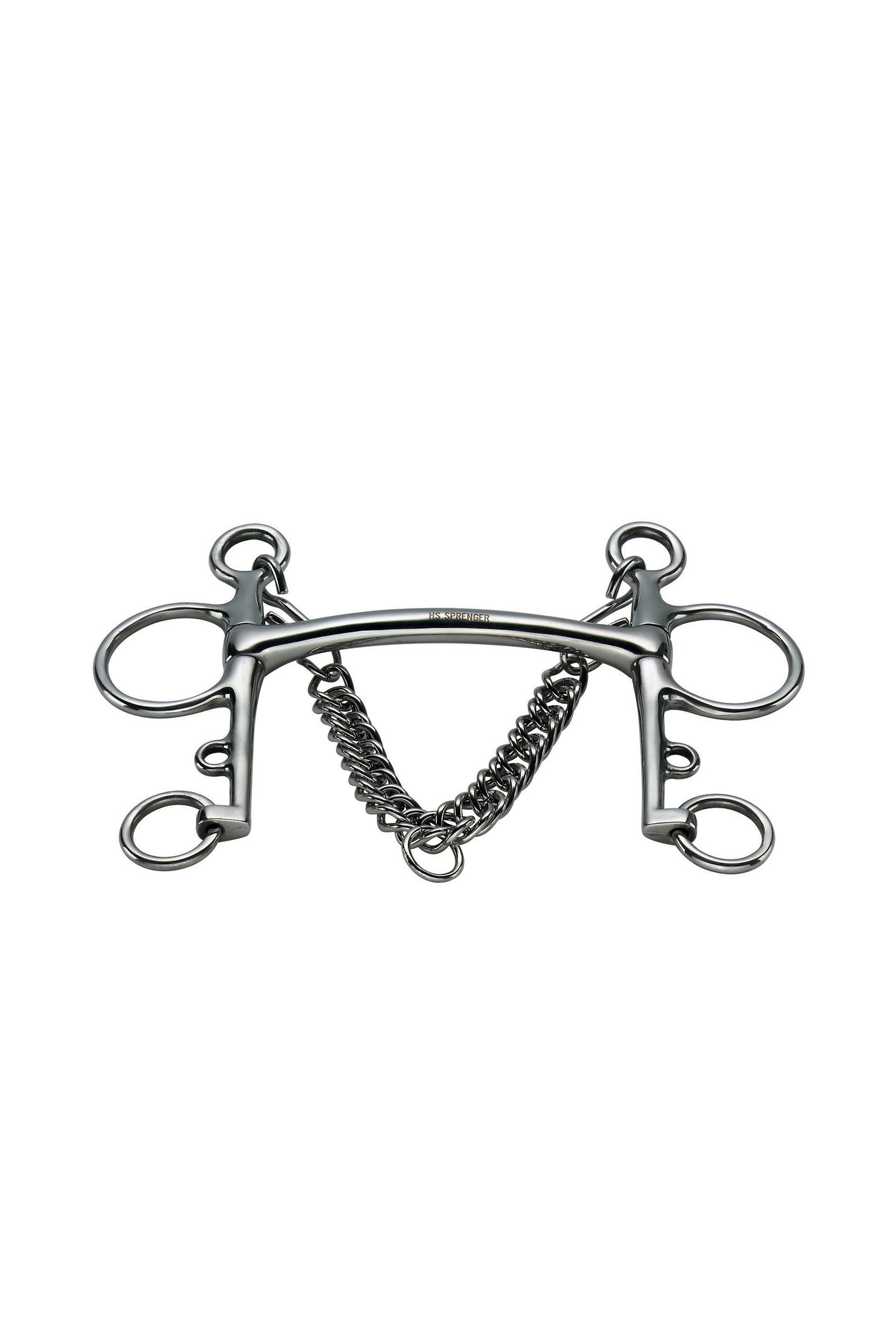 Sprenger Pelham, gebogene Stange, 14 mm, Edelstahl Gebisse
