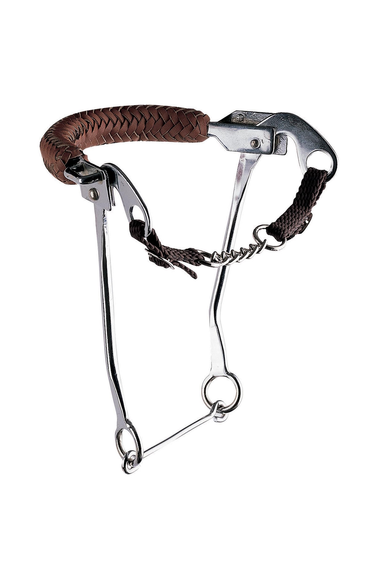 Sprenger Hackamore mit Kinnkette, Edelstahl Anzüge 35 cm Gebisse