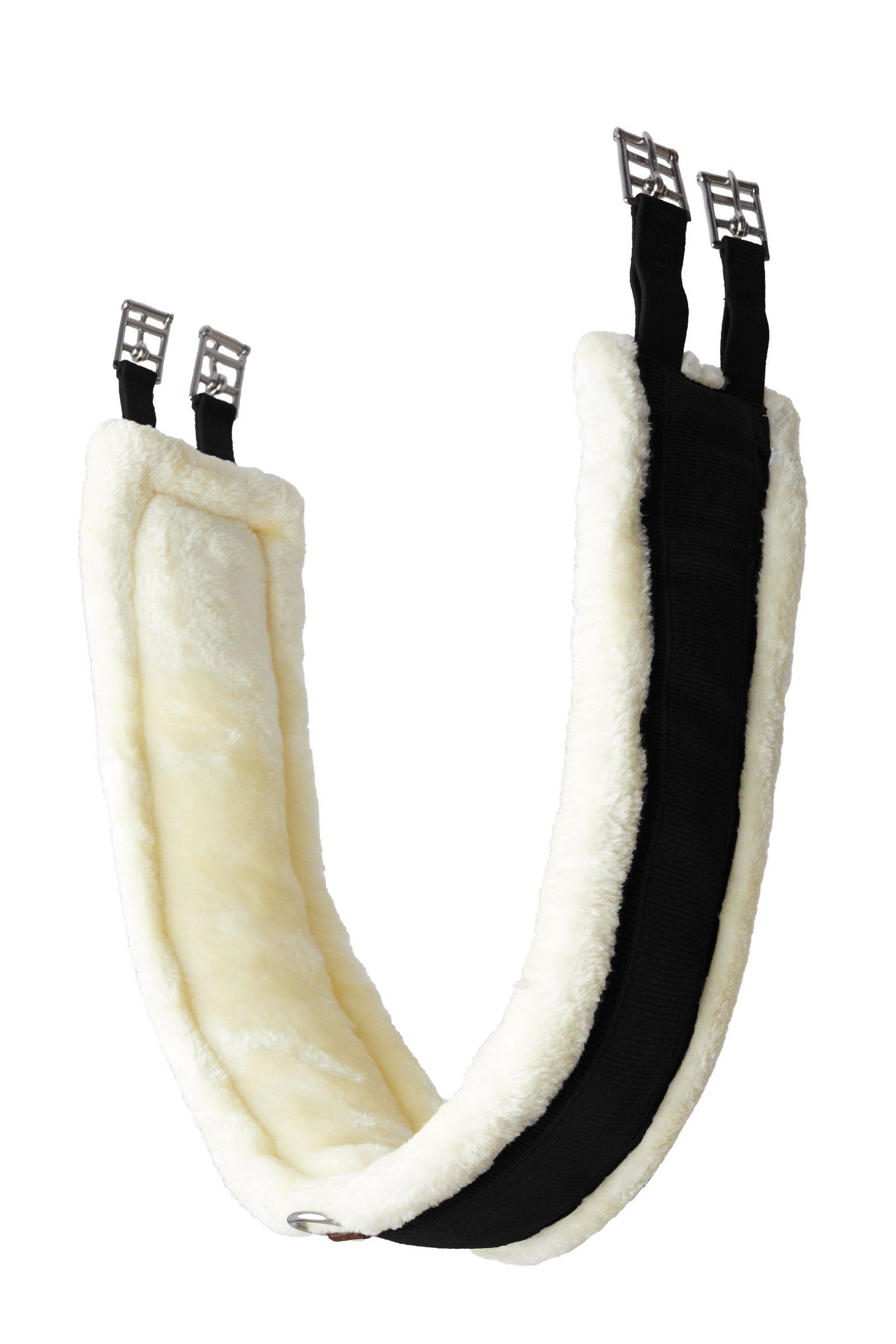 Horze Kyiv Neopren Langgurt mit Kunstfell Sättel & Sattelgurte