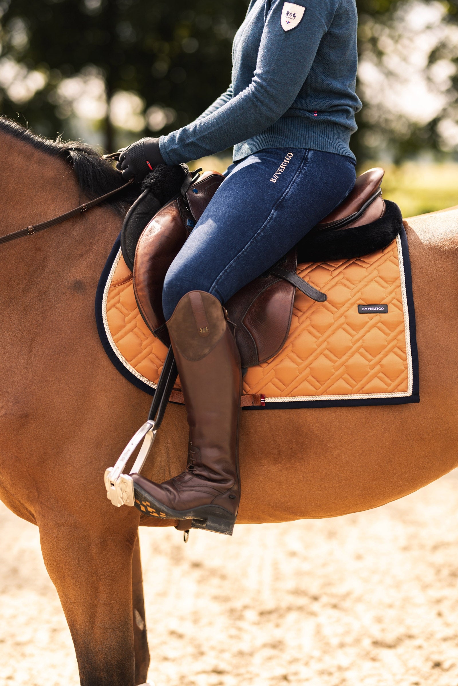 B Vertigo Evolve Jumping Saddle Pad with Anti-Slip Cushion Saddle Pads