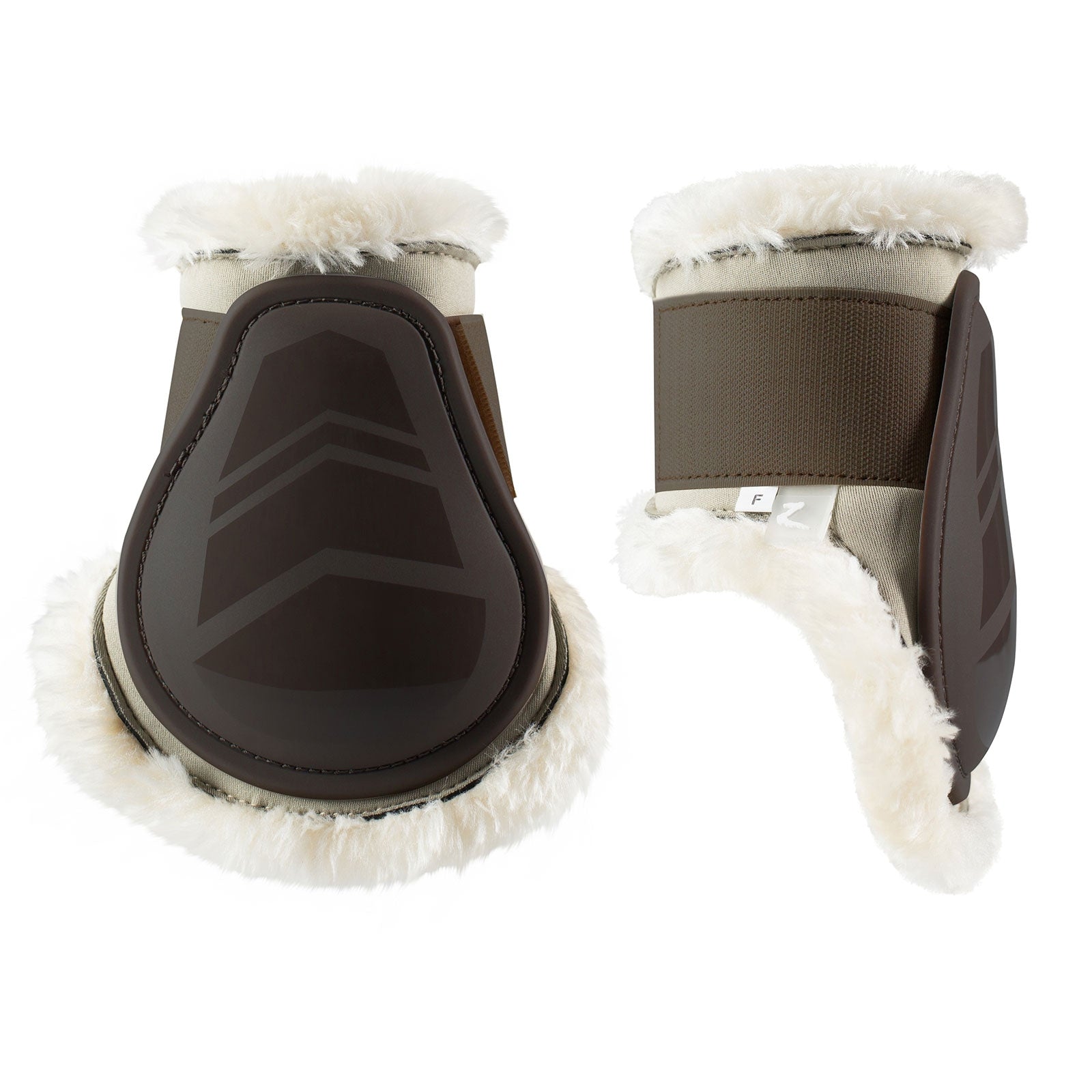 Horze Caliber Streichkappen mit Kunstfellfutter Leg Protection & Hoof Protection for Horses