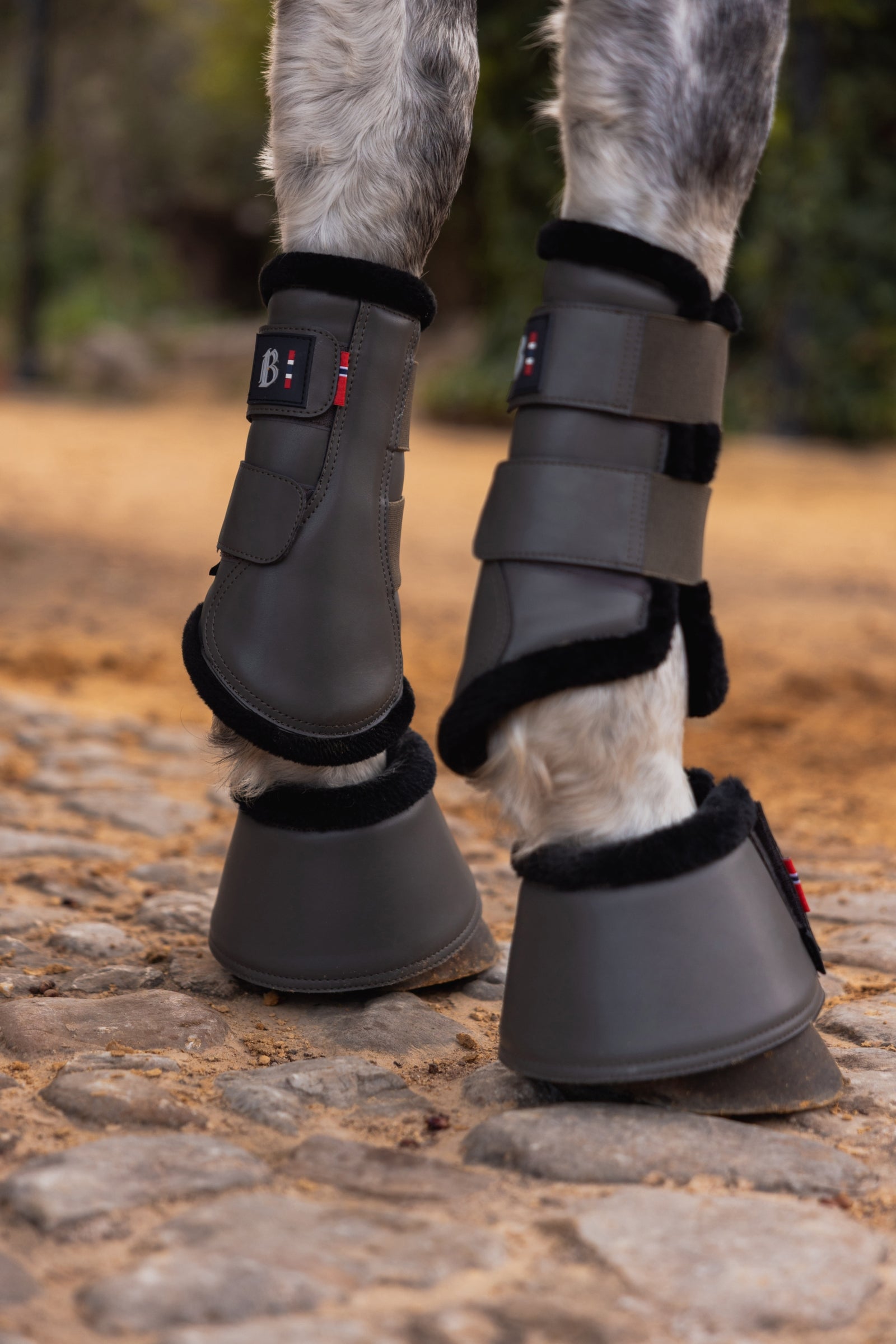 B Vertigo Wellington Brushing Boots Leg Protection & Hoof Protection for Horses