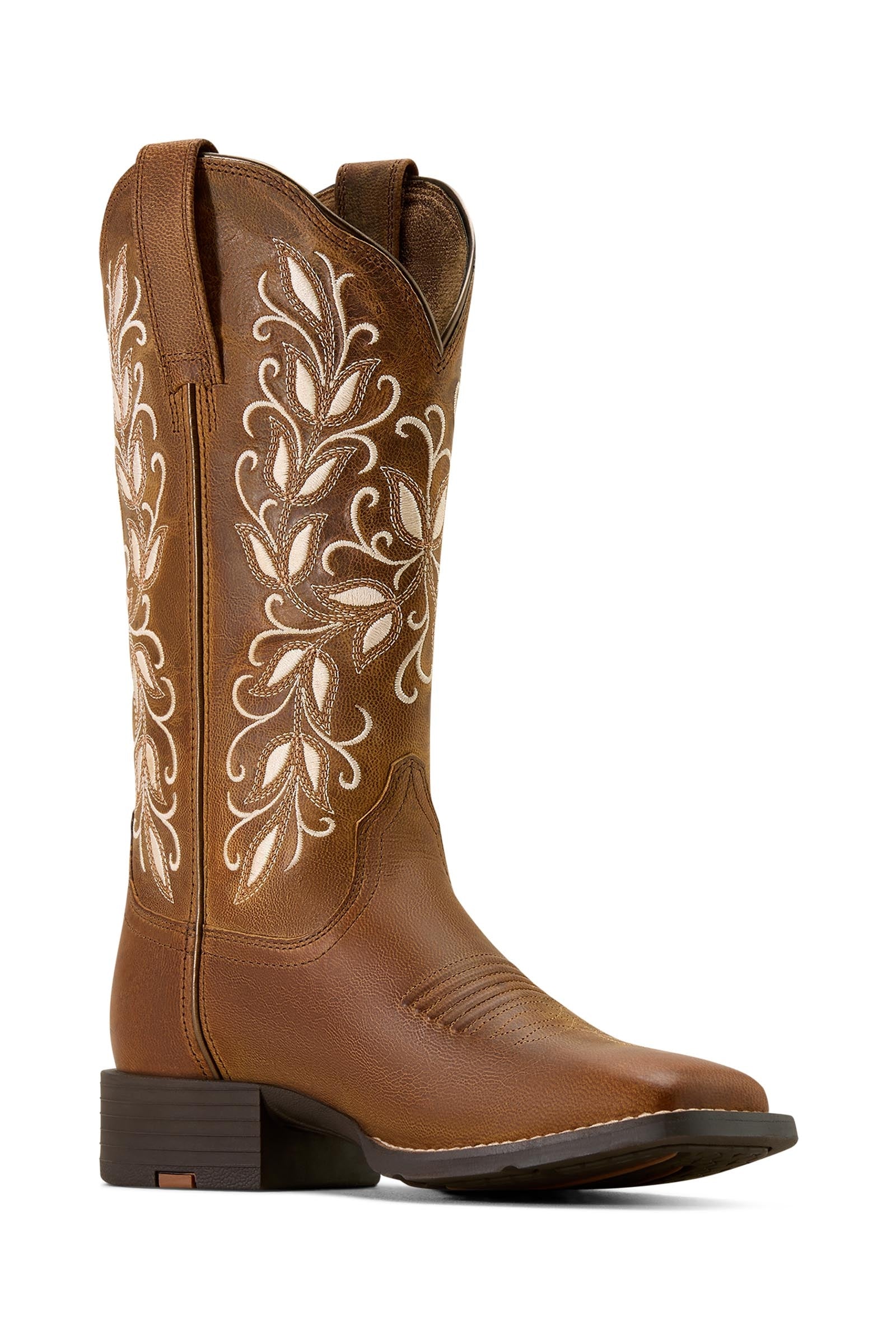 Ariat Holly Round Up Wide Square Toe Damen Western Boots Reitstiefel & Reitschuhe
