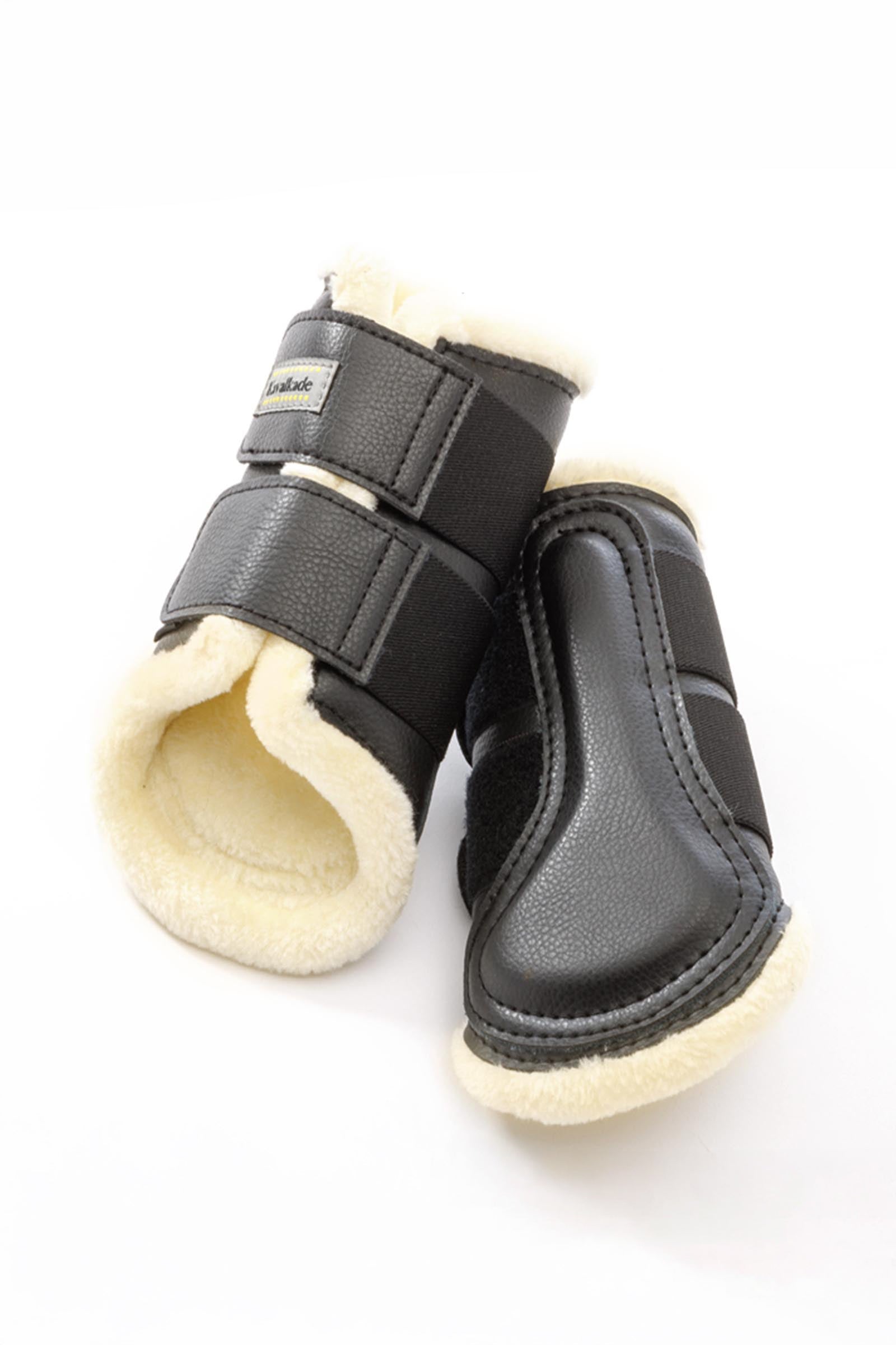 Kavalkade Anatomic Kunstleder Gamaschen mit Kunstfell Leg & Hoof Protection