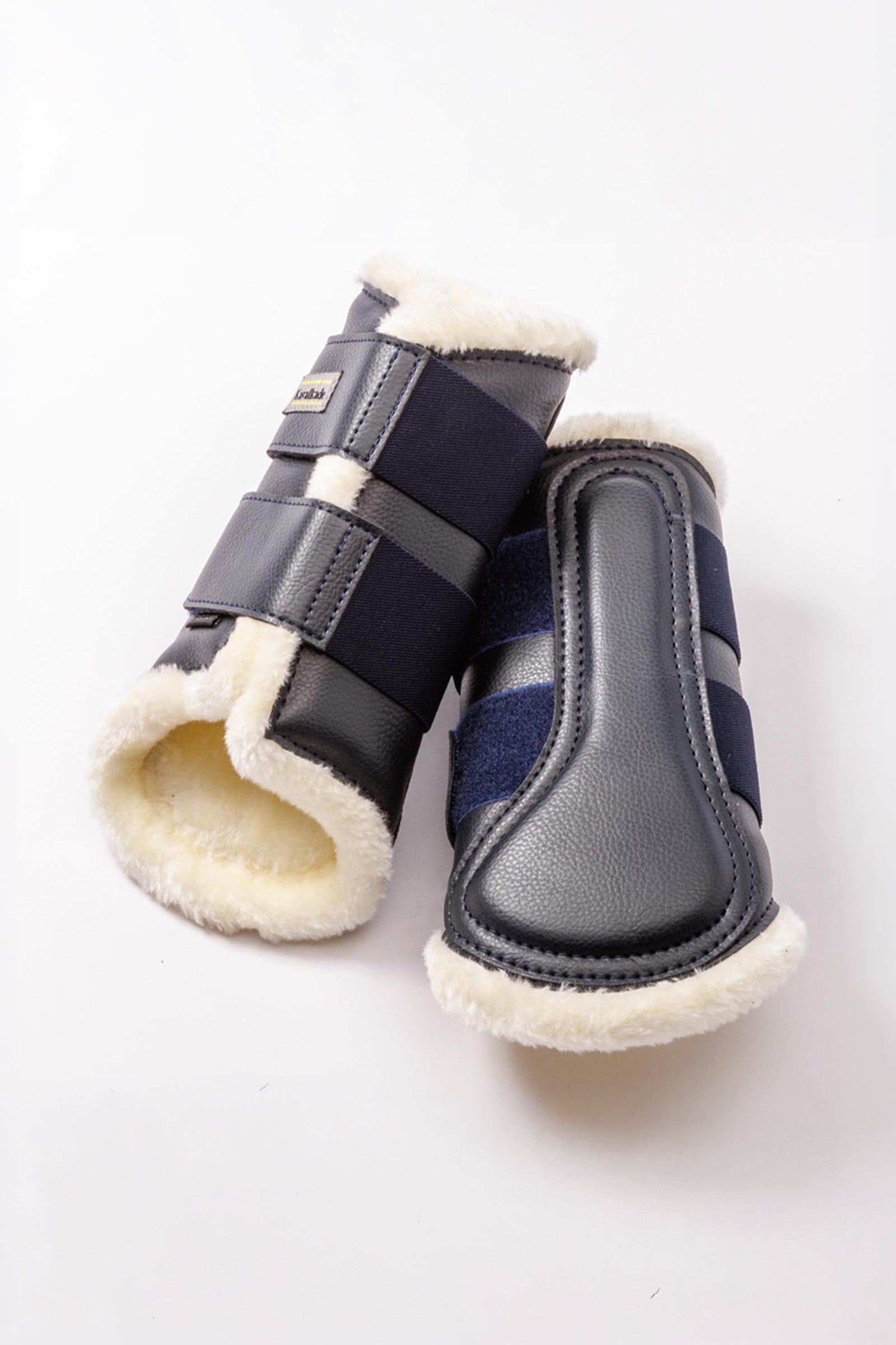 Kavalkade Anatomic Kunstleder Gamaschen mit Kunstfell Leg & Hoof Protection