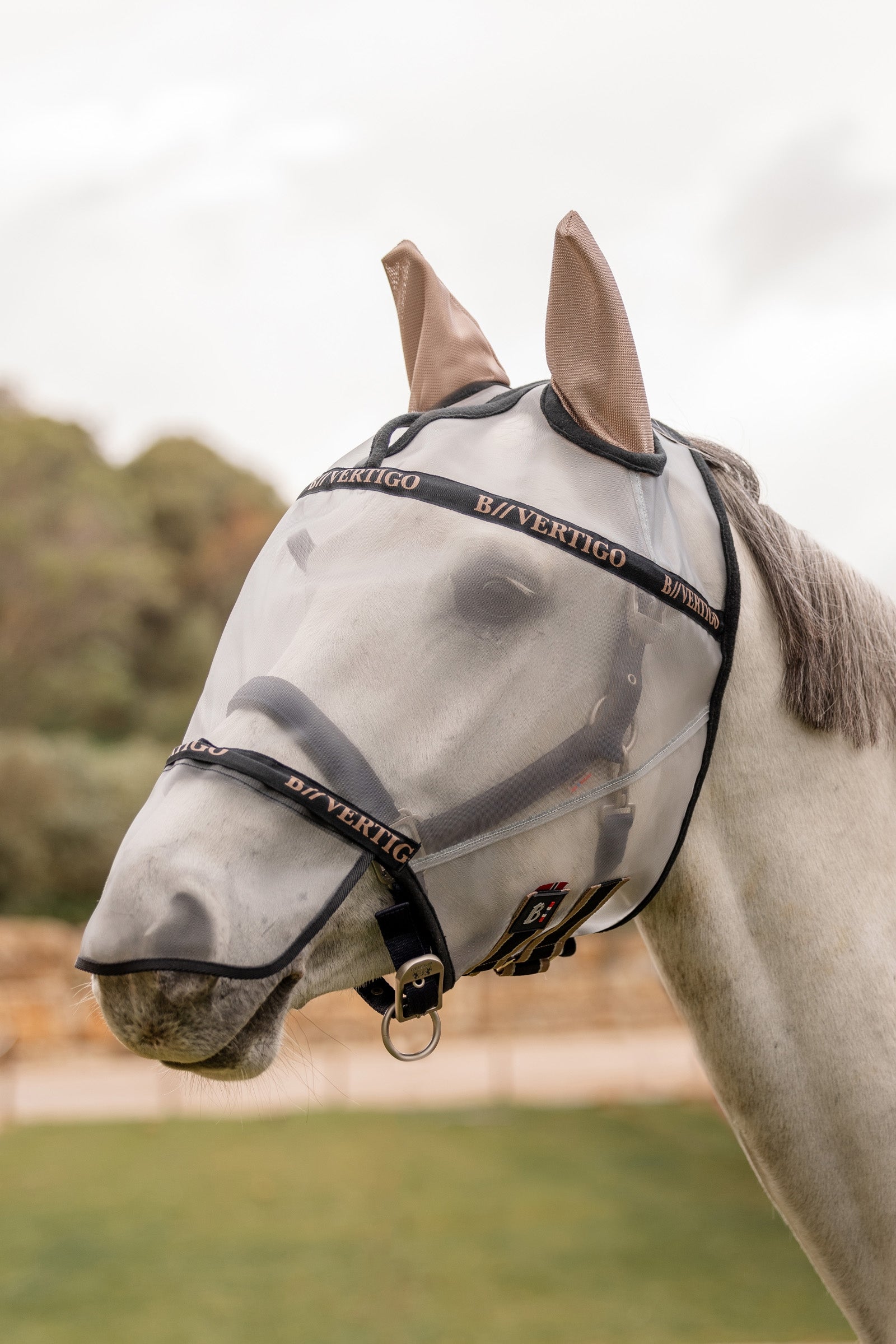 B Vertigo Wire Fly Mask Antifly Protection for Horses