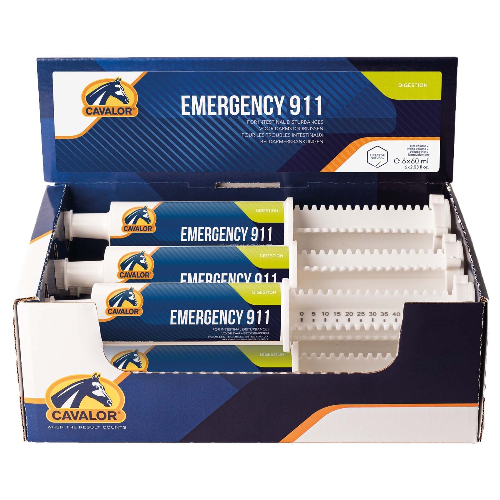 Cavalor Emergency 911 Box Paste, Digestion, 6x60ml Horse Feed & Nutrition