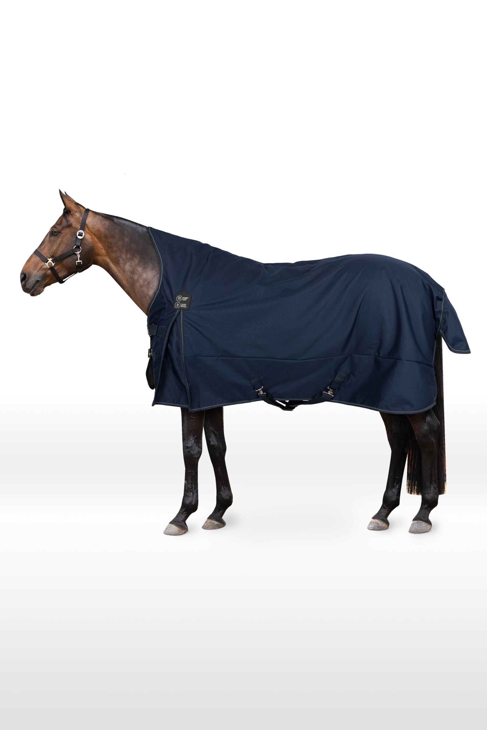 Horze Avalanche 1200D Regendecke mit hohem Hals und Fleecefütterung Pferdedecken