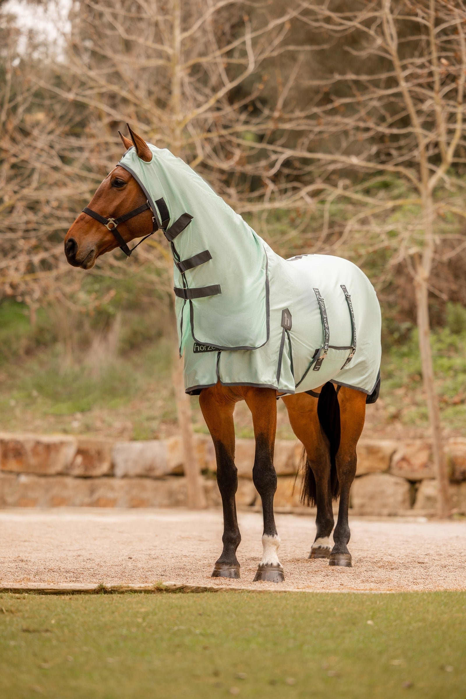 Horze Paso Fino Fly Rug with Hood and UV Protection Horse Rugs