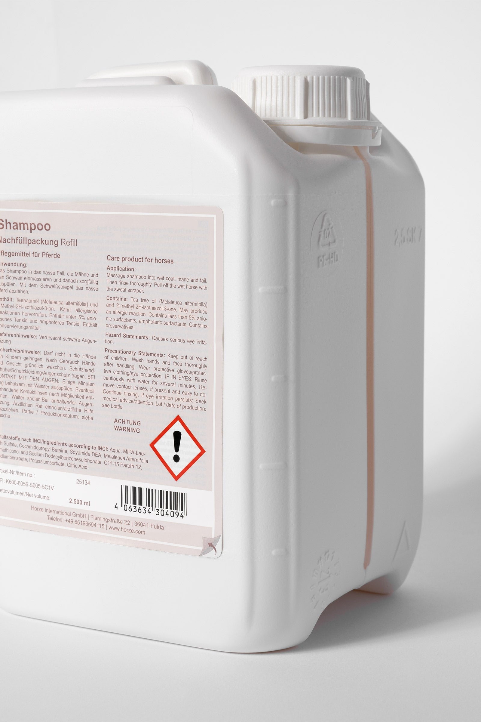 Horze Tea Tree Oil Shampoo Refill, 2.5l Horse Health Care