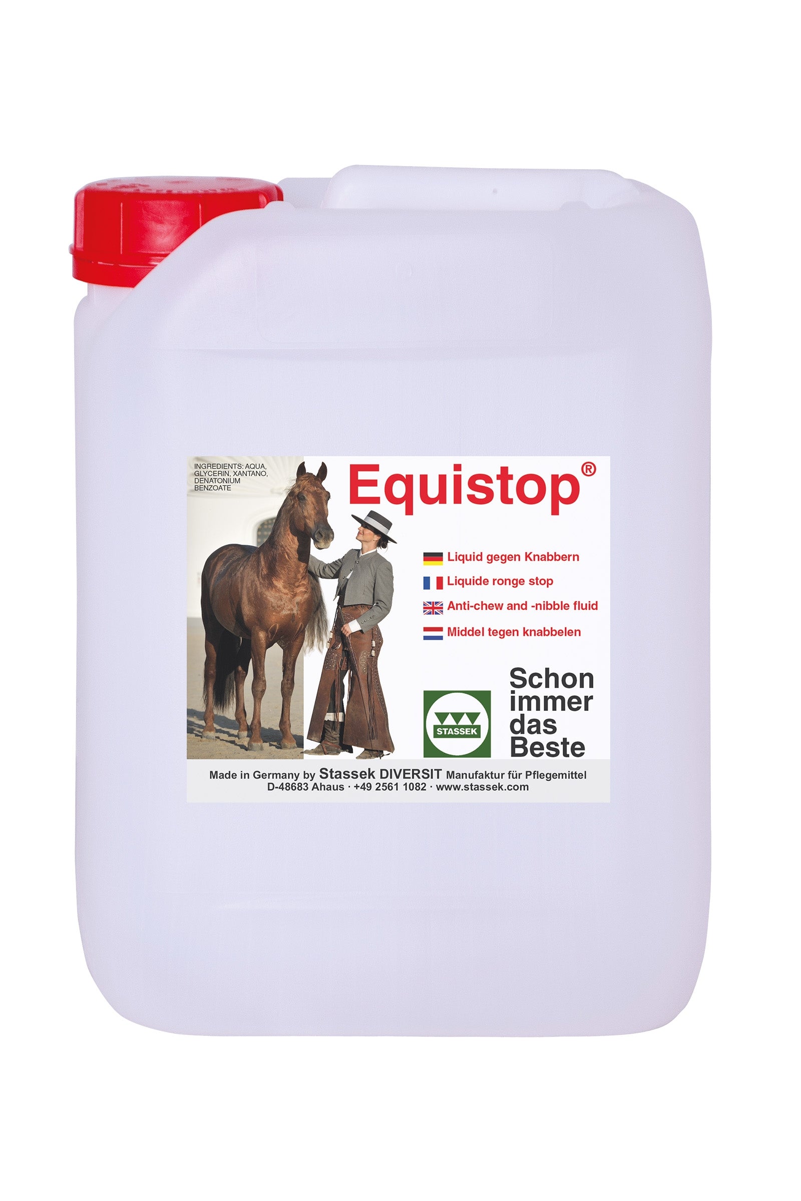 Stassek Equistop® Liquid gegen Knabbern, 5 Liter Stall-Zubehör
