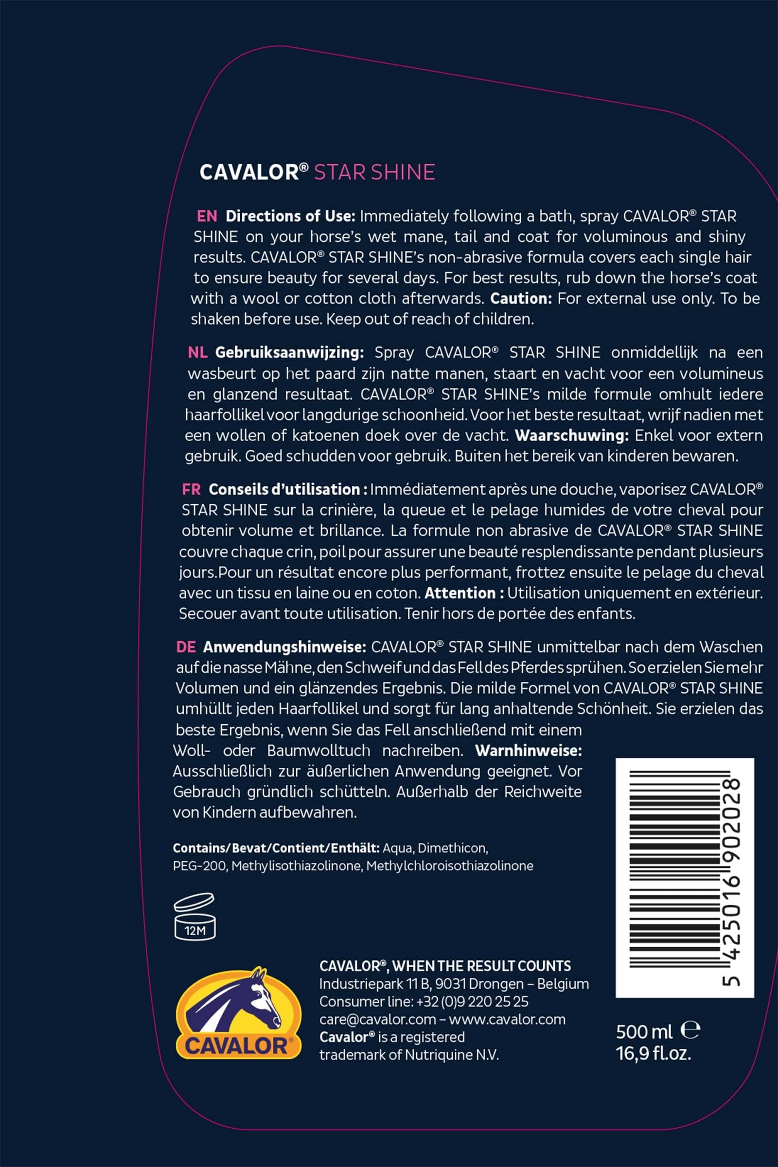 Cavalor Star Shine, 500 ml Horse Health Care