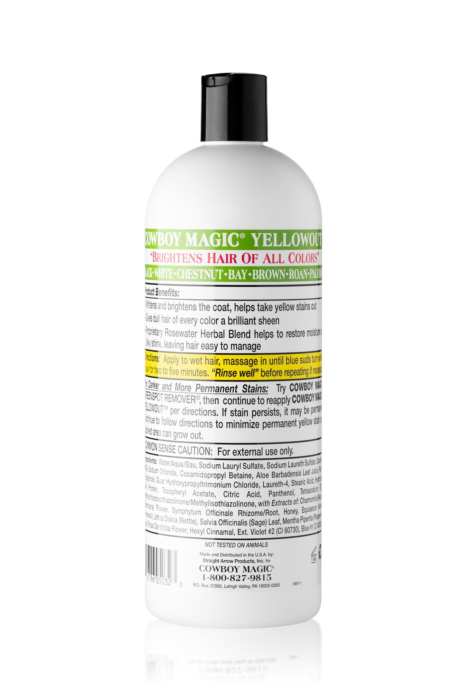 Cowboy Magic Shine In Yellowout™ Shampoo 946 mL Horse Health Care