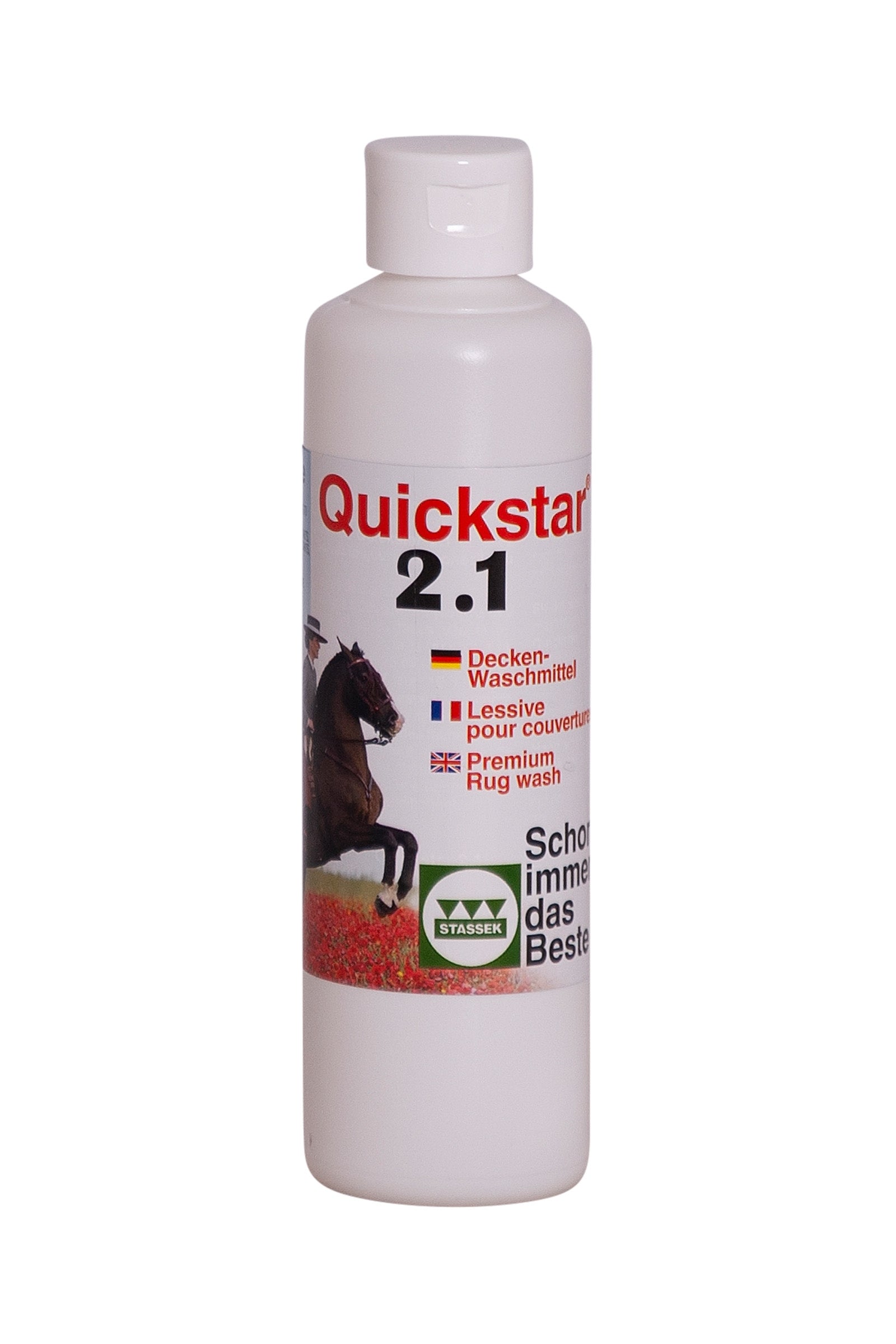 Stassek Quickstar 2.1 Premium-Waschmittel für Pferdedecken, 250 ml Pflege