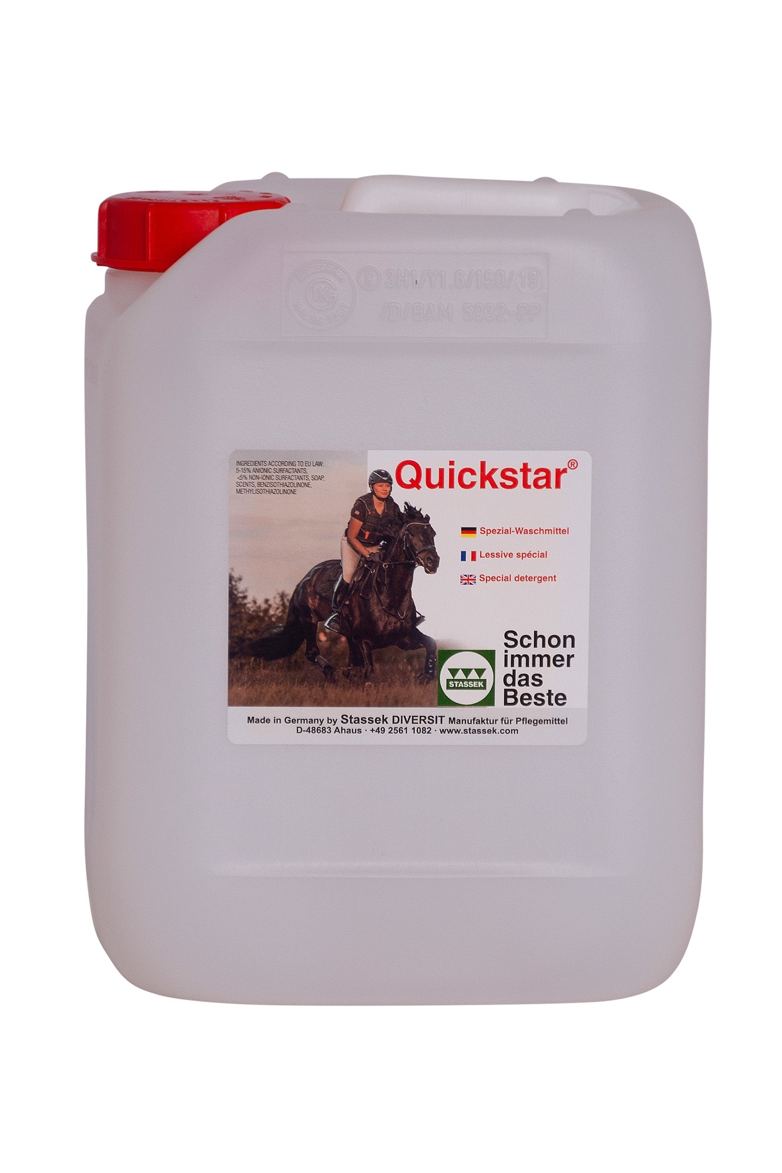 Stassek Quickstar Spezialwaschmittel für Leder und Wolle, 5 Liter Pflege