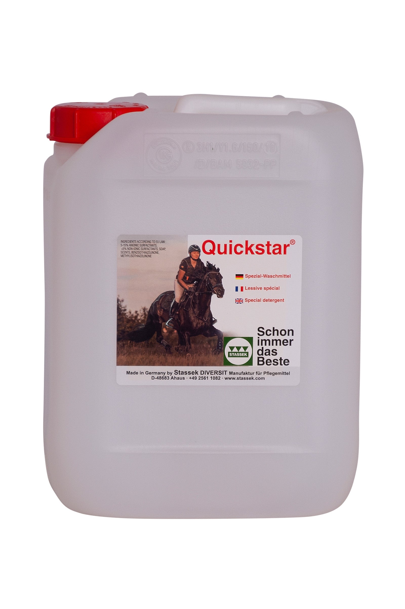 Stassek Quickstar Spezialwaschmittel für Leder und Wolle, 2 Liter Pflege