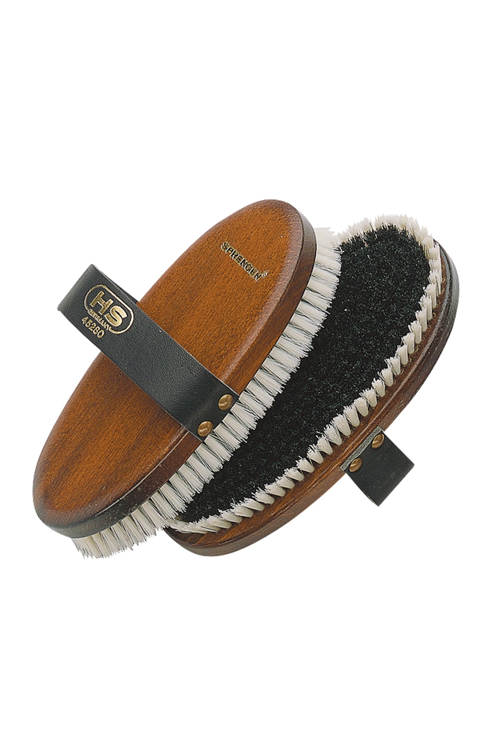 Sprenger Kardätsche, schwarzes Perlon mit weißem Rand Pferde Putzzeug