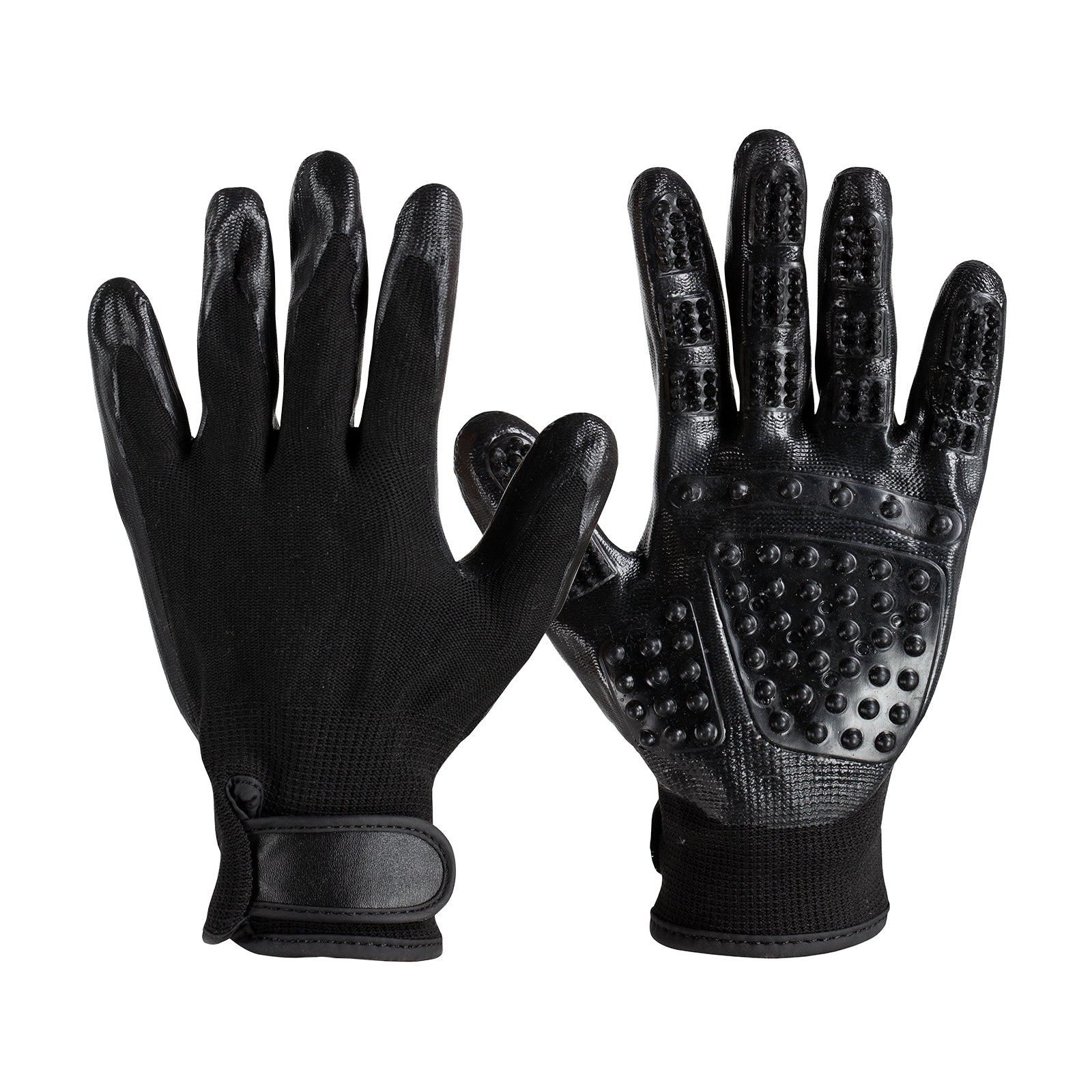 Super Touch Fellpflegehandschuhe Schwarz 1 – horze