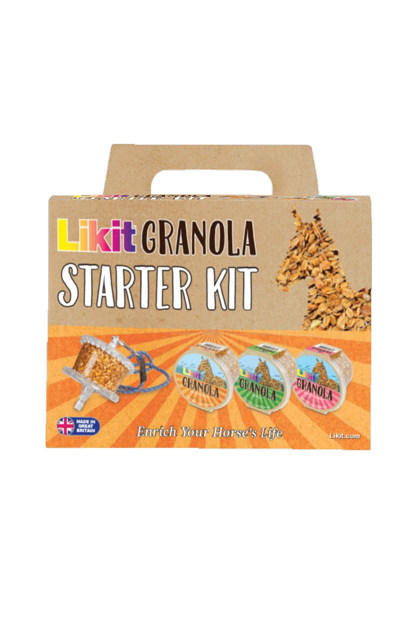 Likit Granola Starter Kit (Halter + 3 Geschmacksrichtungen) Horse Feed & Nutrition