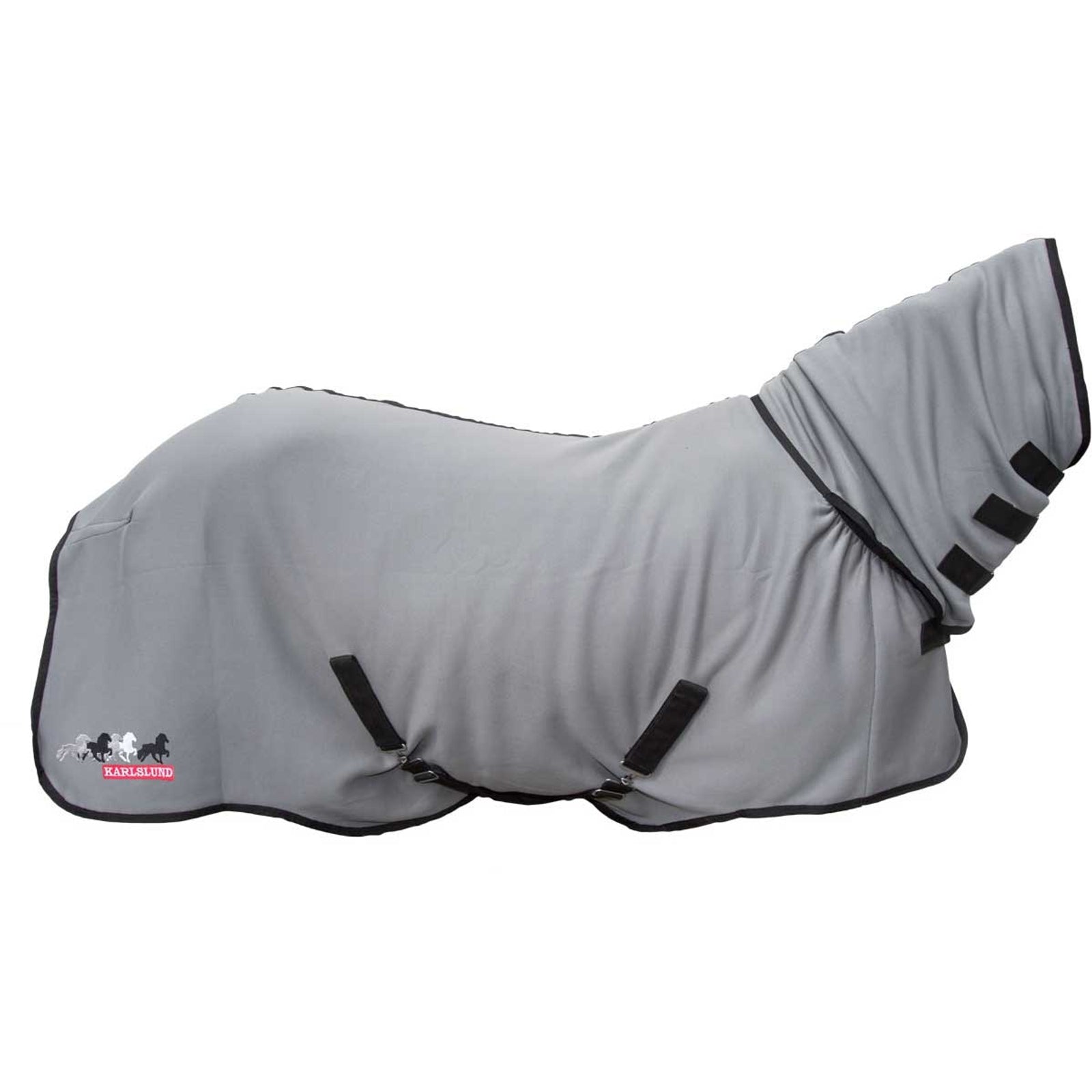 Karlslund Quick-Dry Fleece Abschwitzdecke mit Halsteil Pferdedecken