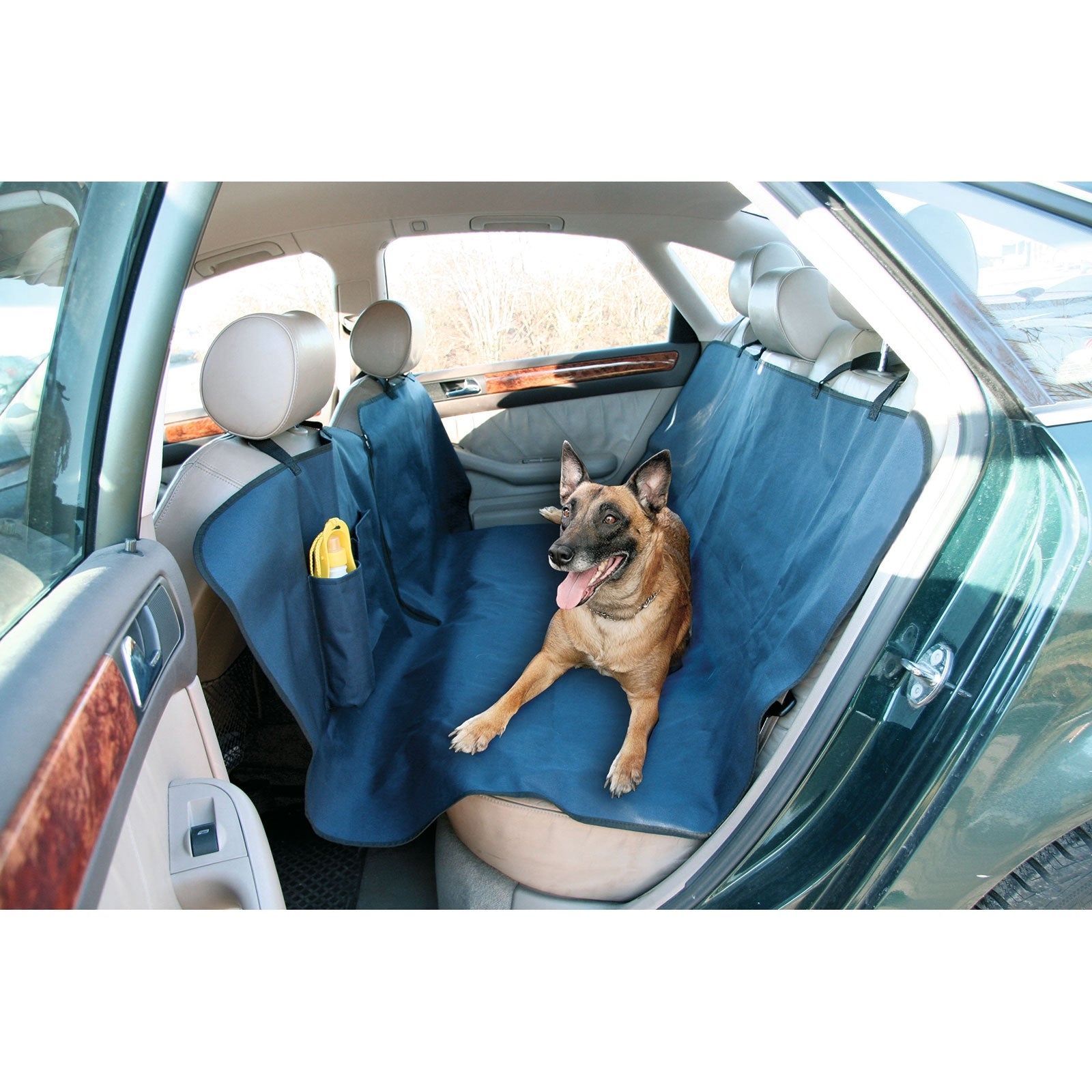 Kerbl Multifunktionsdecke 1,40x1,50m mit Reisetrinkflasche Hund
