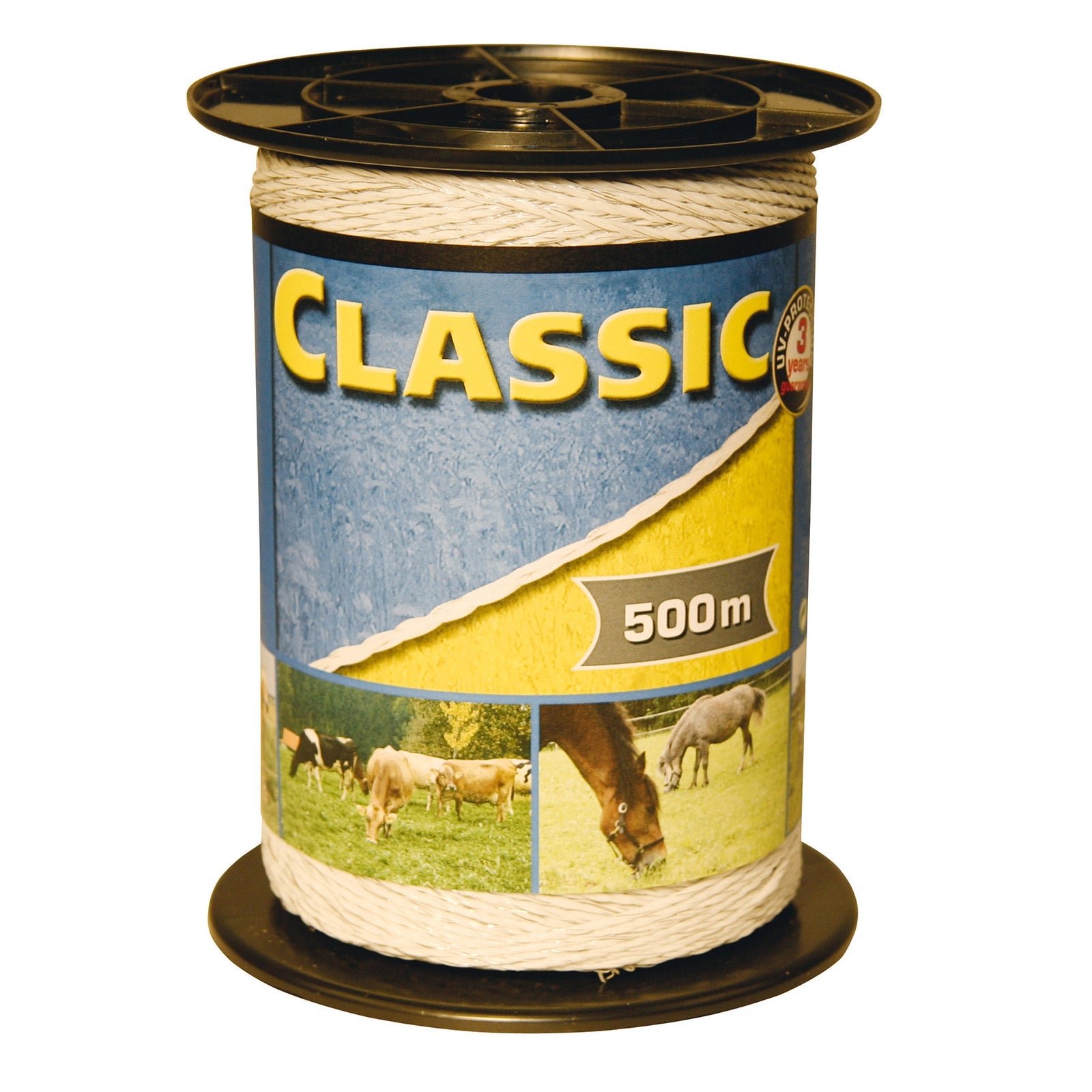 Kerbl Classic Weidezaunlitze, 500m weiß, 6x 0,20 Niro Weidezaun