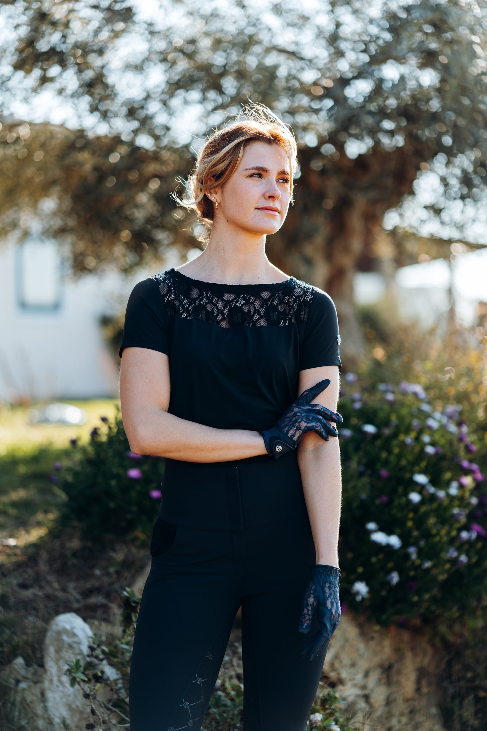 B Vertigo Women's Lace Riding Gloves Riding Gloves