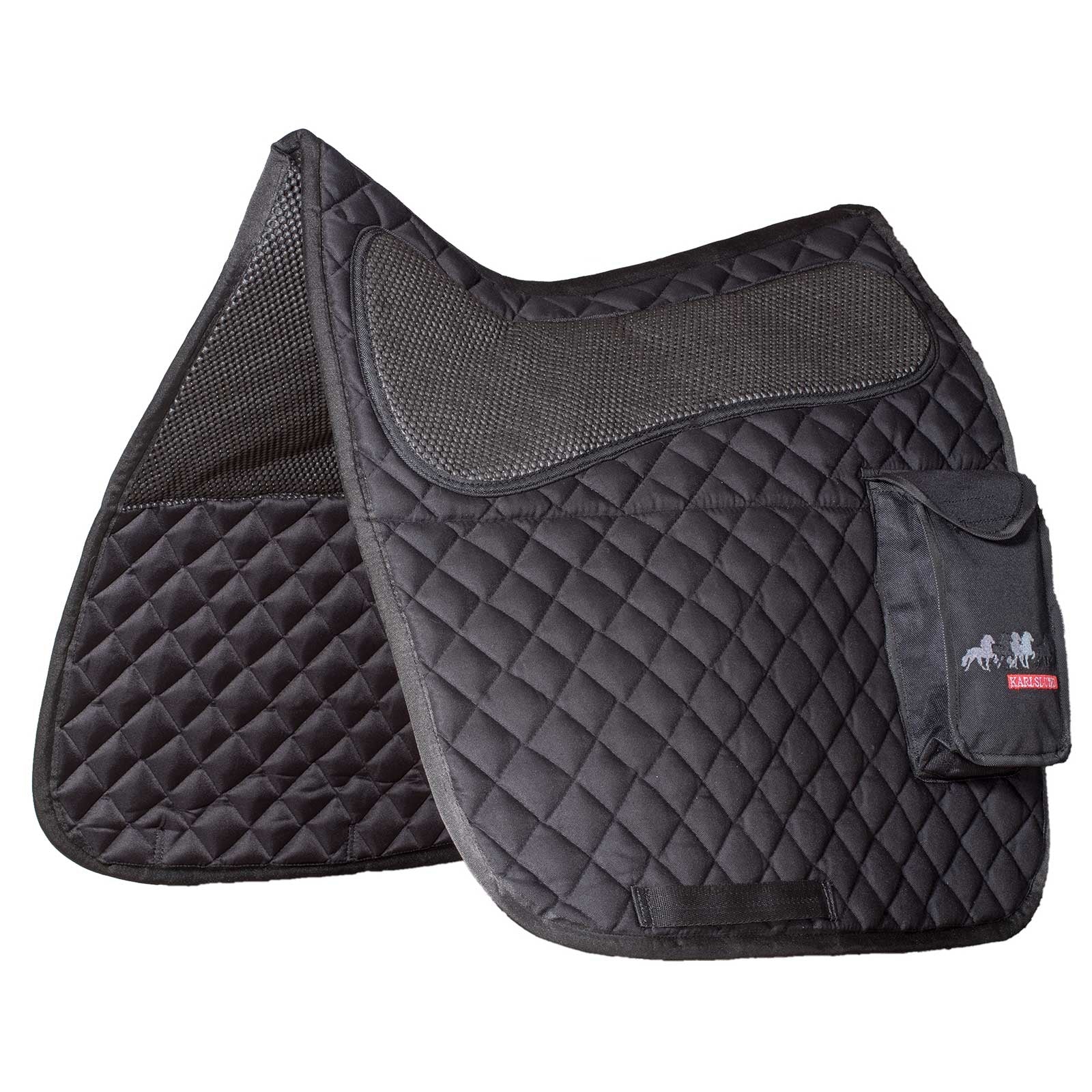 Karlslund Sattelpad mit Tasche, Baumwolle Schabracken