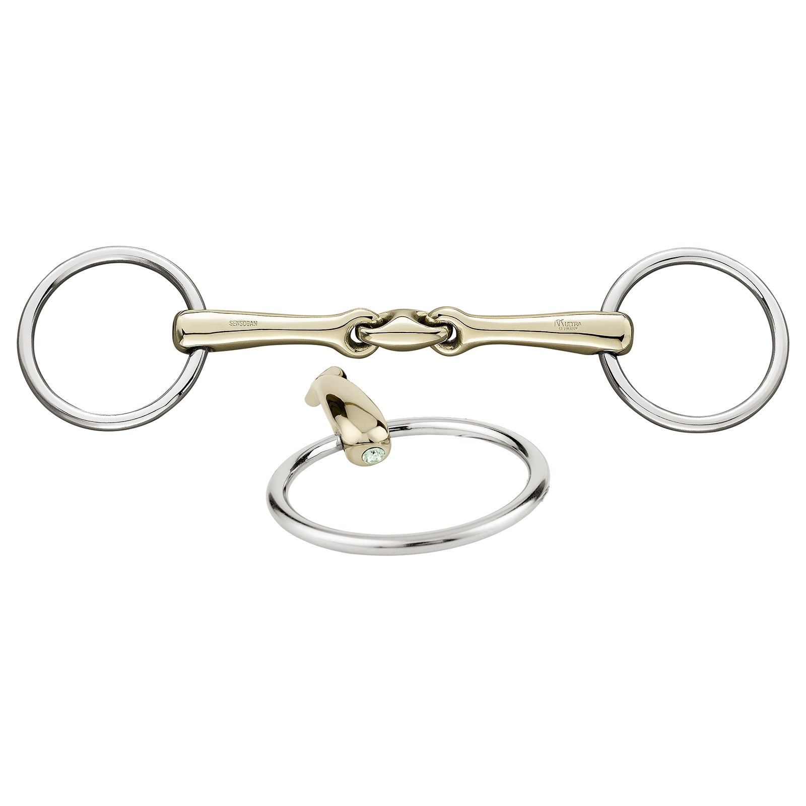 Sprenger KK Ultra Unterlegtrense, Sensogan 14mm mit Kristallen Gebisse