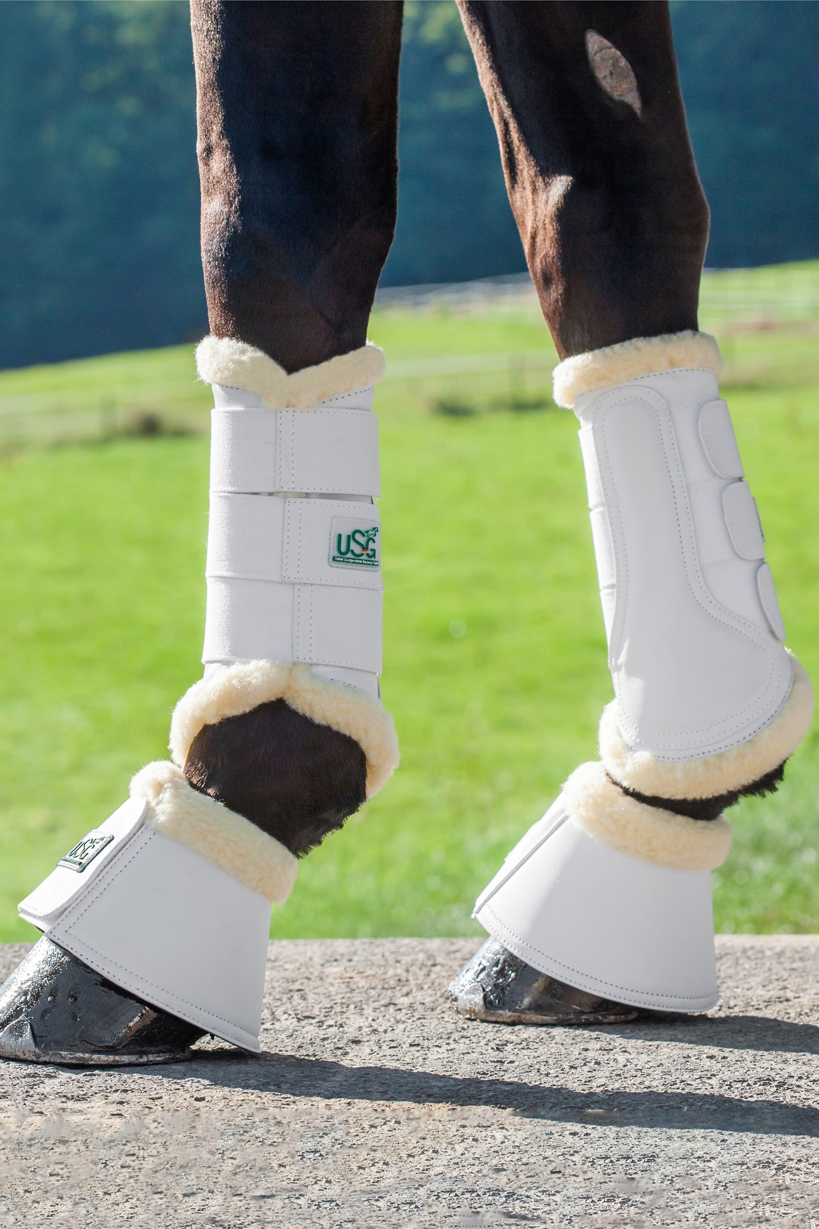 USG Breathopren Hufglocken mit Kunstfell Leg Protection & Hoof Protection for Horses