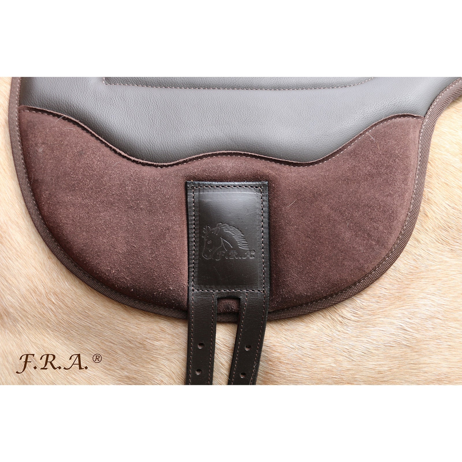 F.R.A. Freedom Riding Articles Cavallo Lea Bareback Pad Soft & Suéde Leather, Rem. Handle M Saddles, Girths & Stirrups