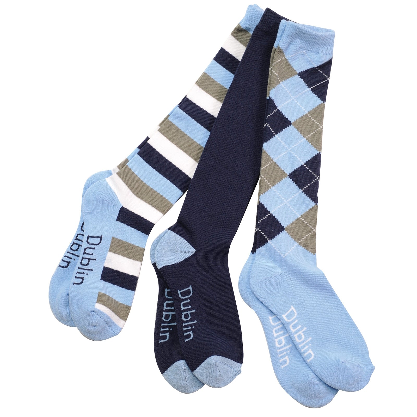Dublin Socks 3 Pack/ 3 pattern Socks