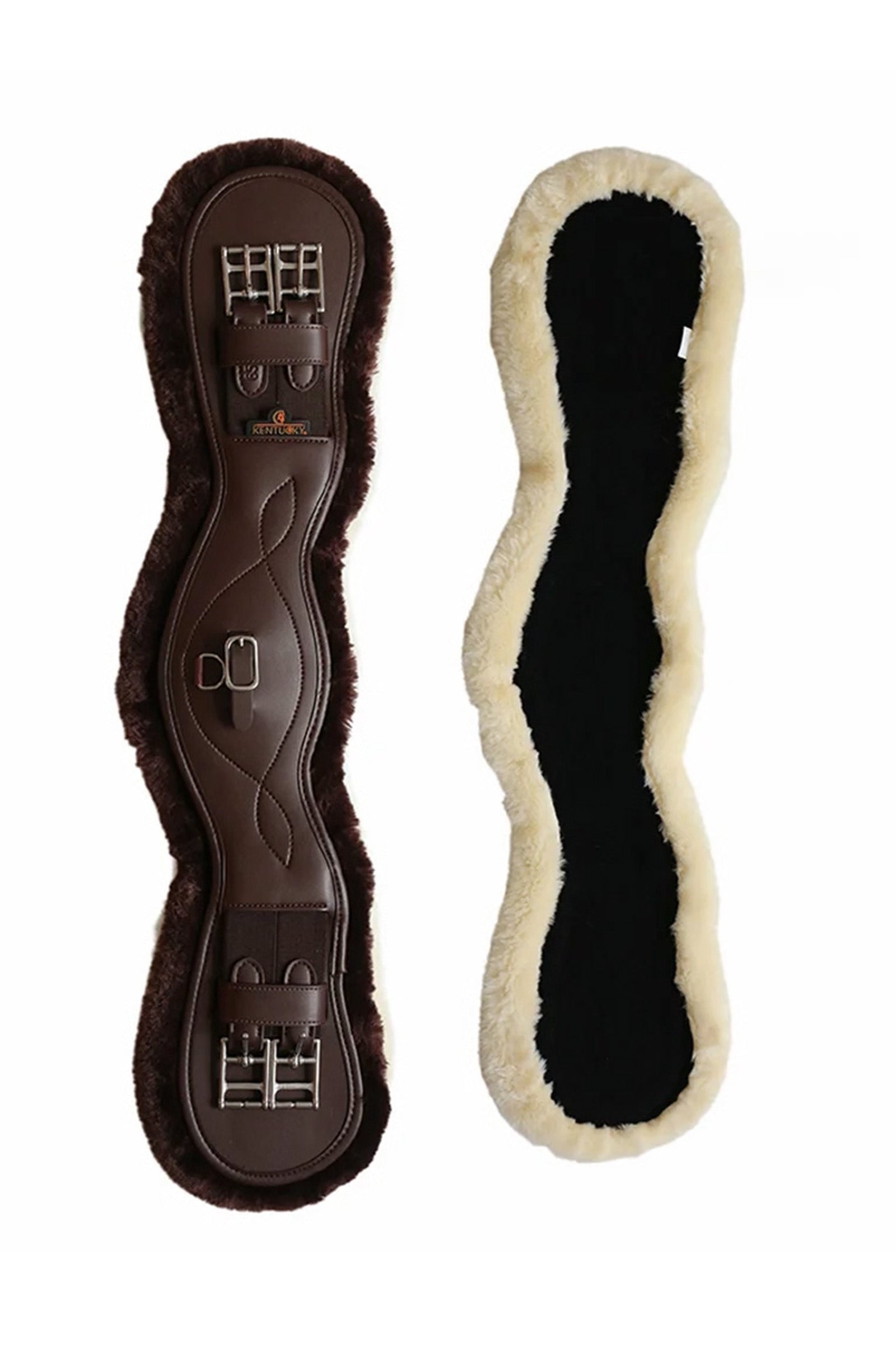 Kentucky Horsewear Lederkurzgurt Sheepskin Dressage Sättel & Sattelgurte