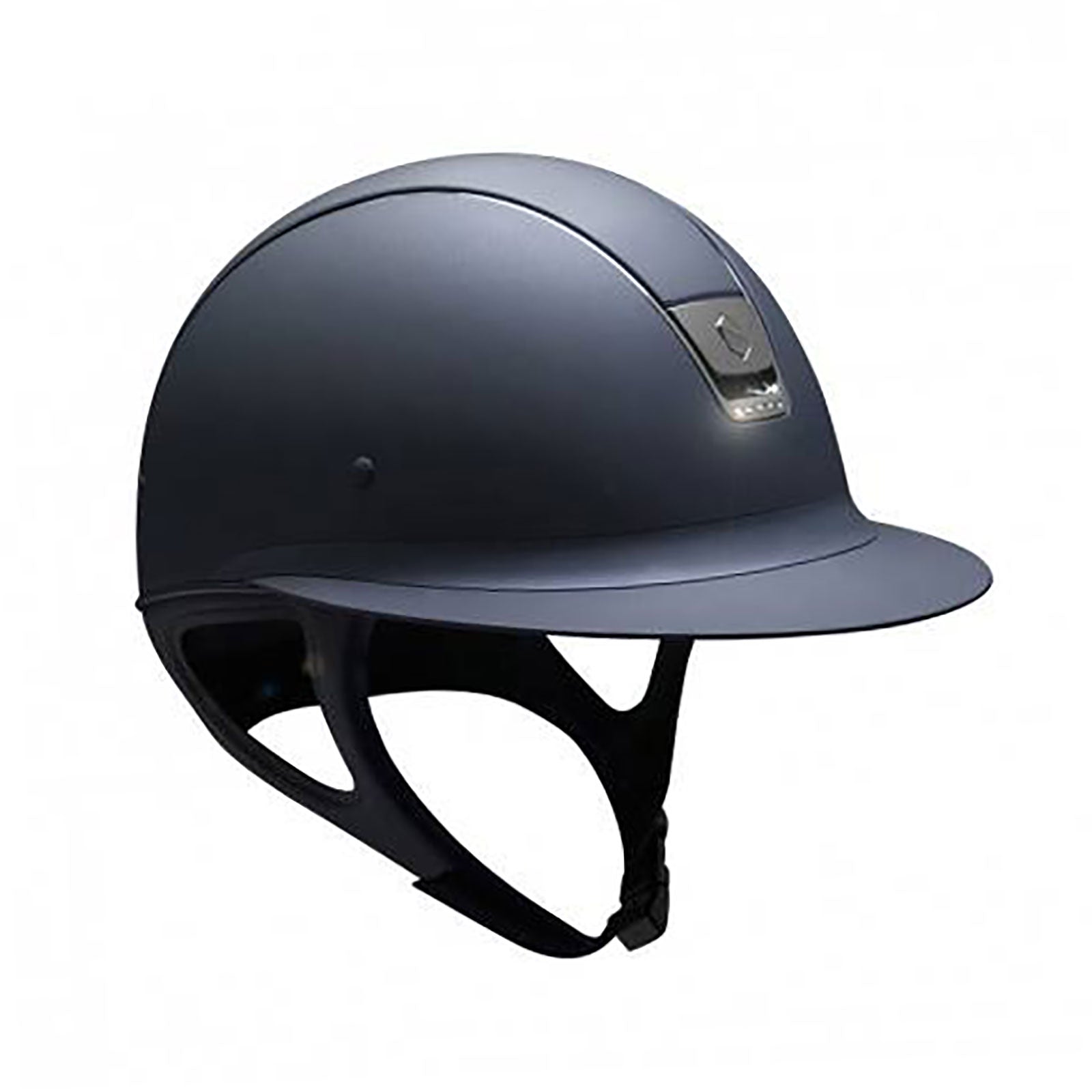 Samshield Miss Shield Shadowmatt Helmet, Black Chrome w/ 5 Swarovski (without Liner) Safety Equipment