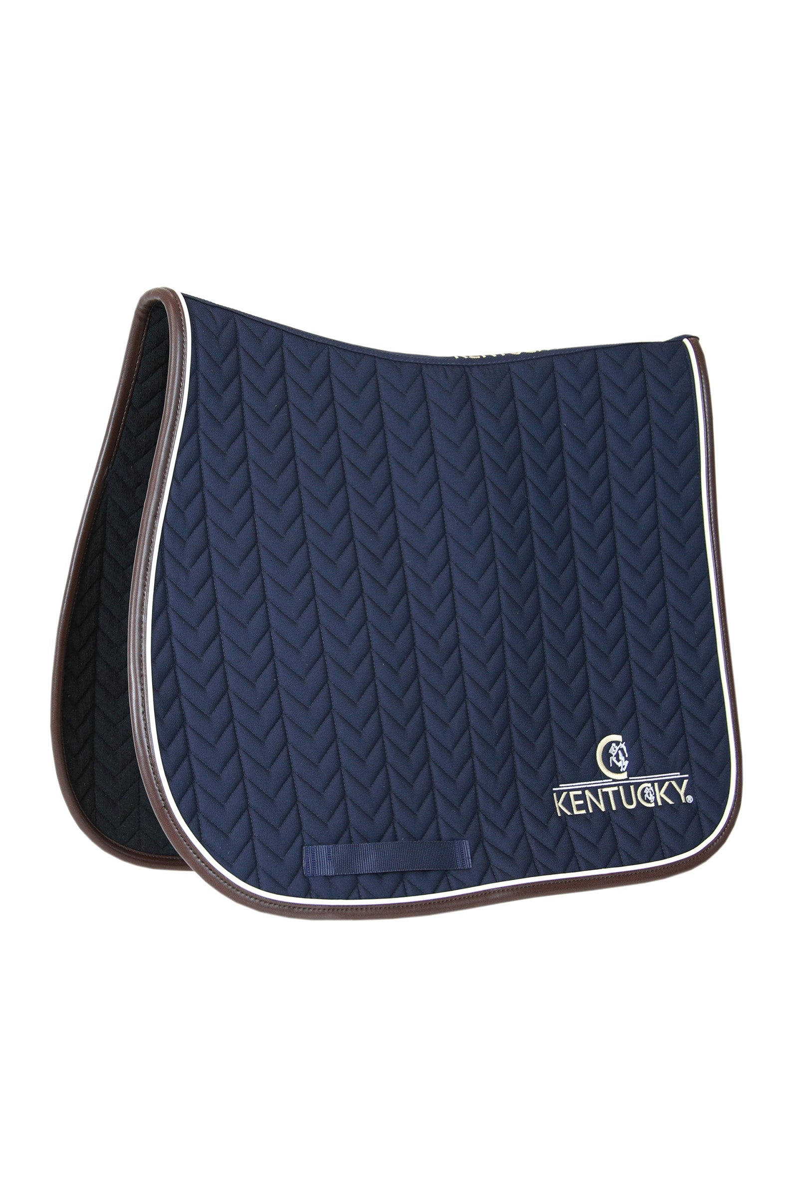 Kentucky Horsewear Saddle Pad Leather Fishbone Jumping Saddle Pads