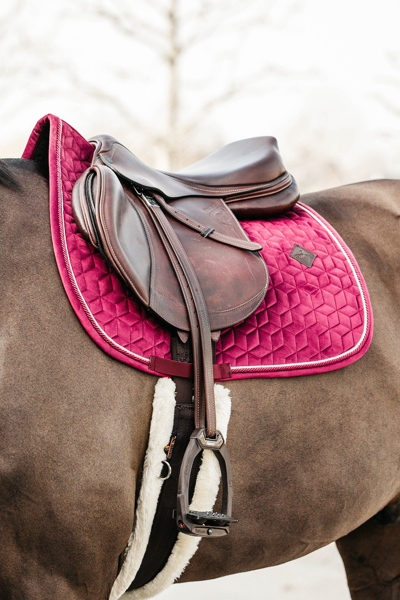 Kentucky Horsewear Velvet Dressage Saddle Pad Saddle Pads