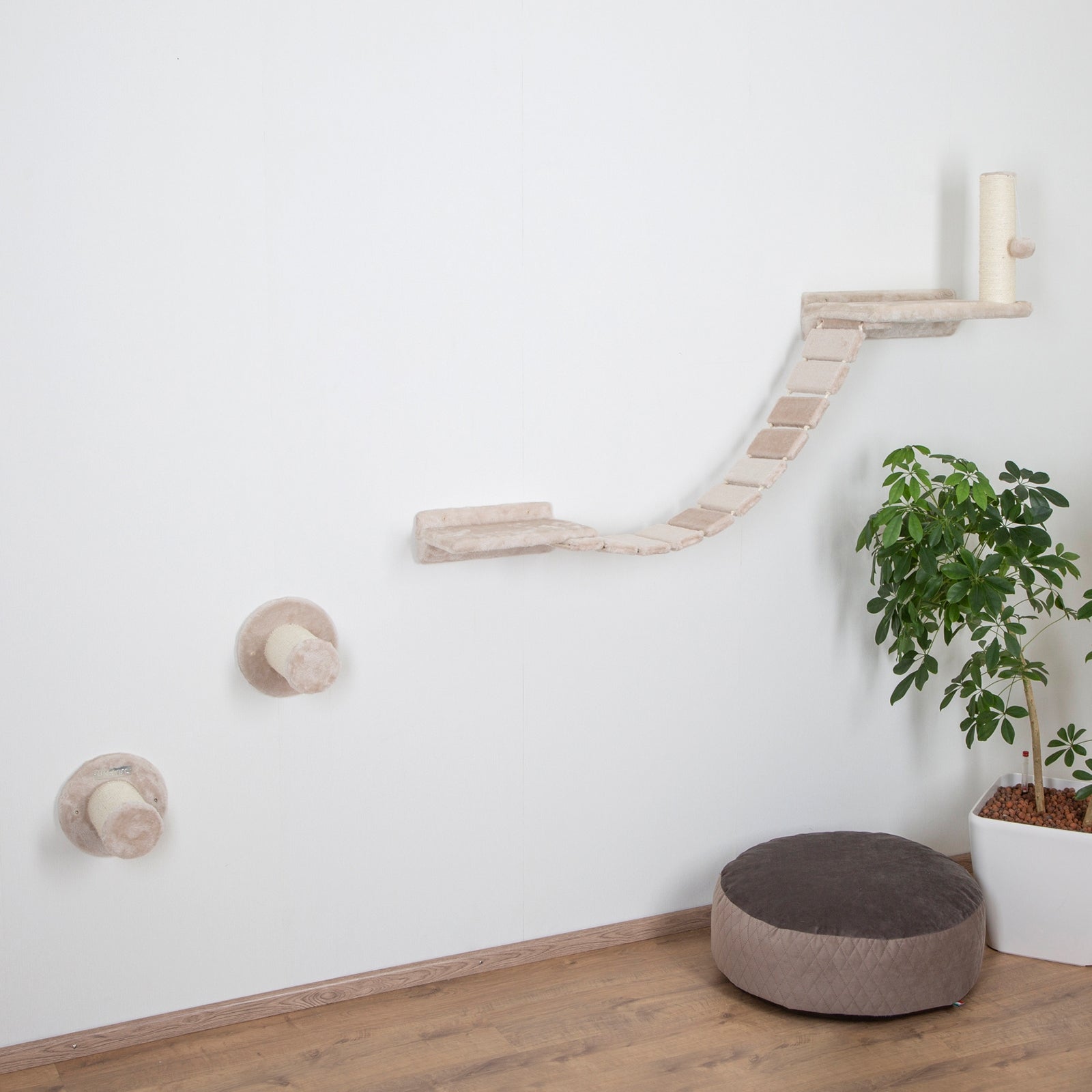 Kerbl Kletterwand für Katzen Matterhorn, 6-teilig Haustiere