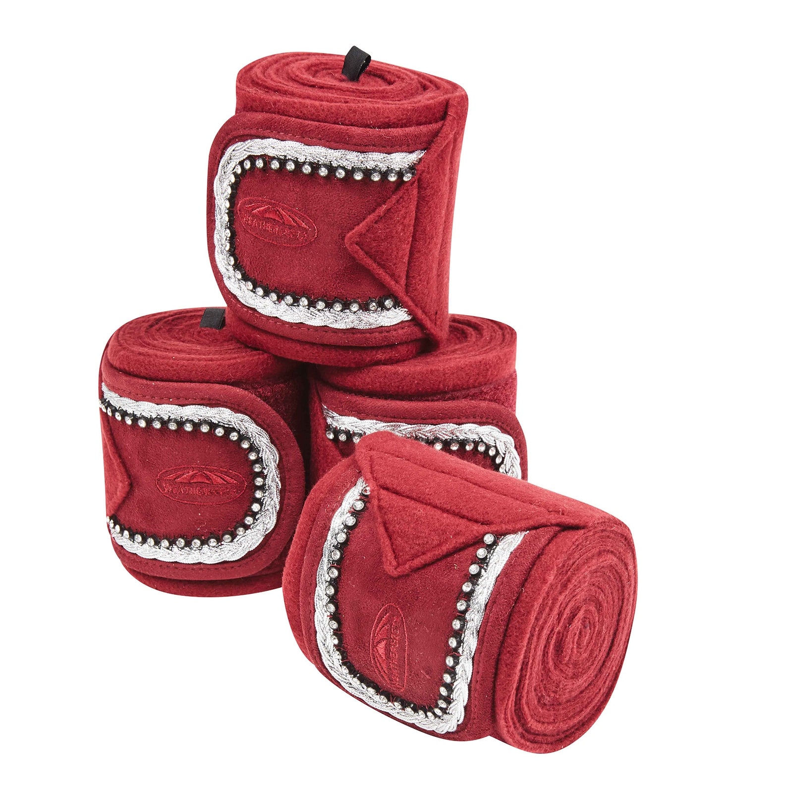Weatherbeeta Fleece Bling Bandagen 4er Set Leg & Hoof Protection