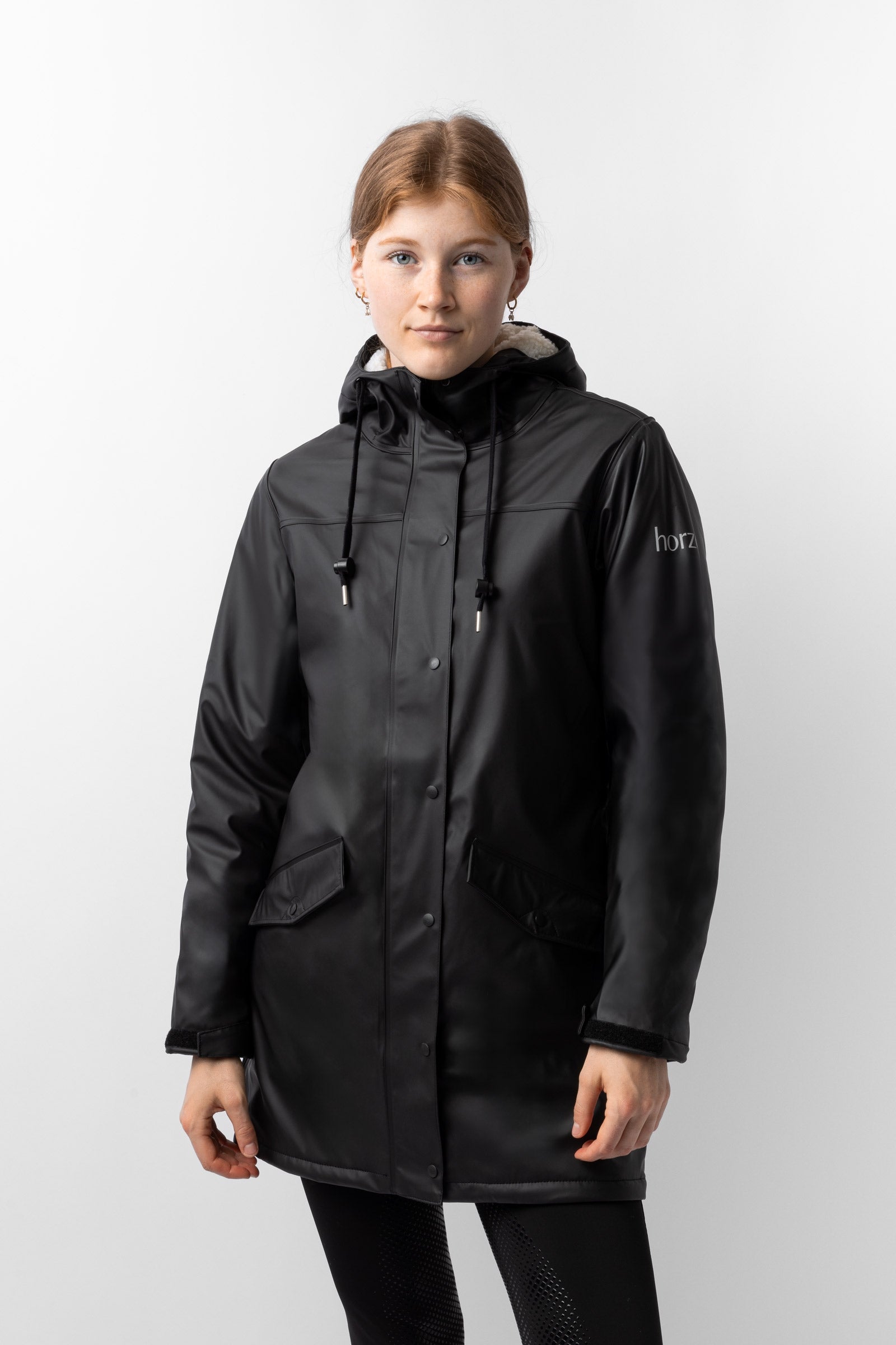 Horze Billie Damen Regenjacke mit Fleece Damen Reitbekleidung