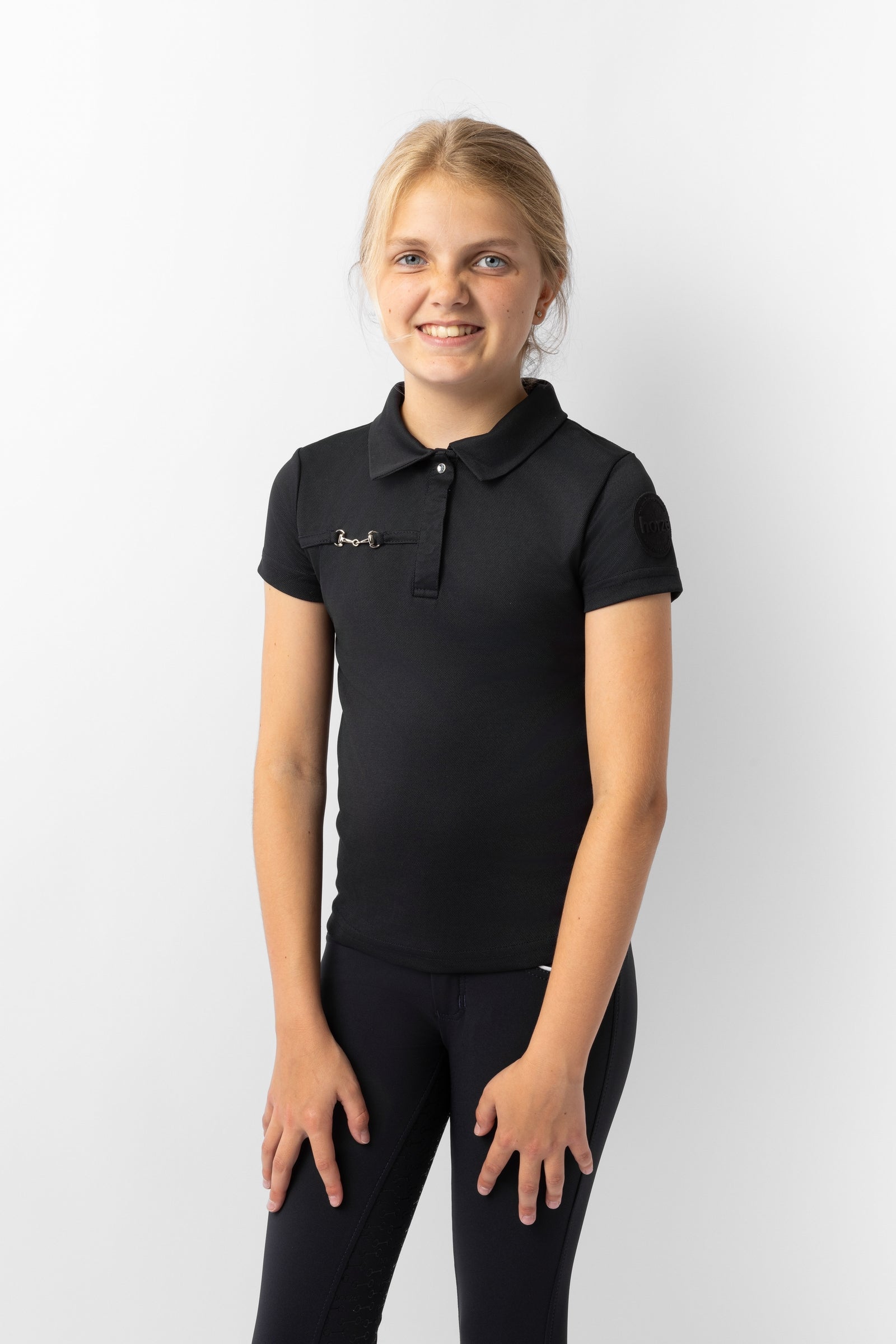 Horze Young Rider Denise Funktionspoloshirt Kinder Reitbekleidung