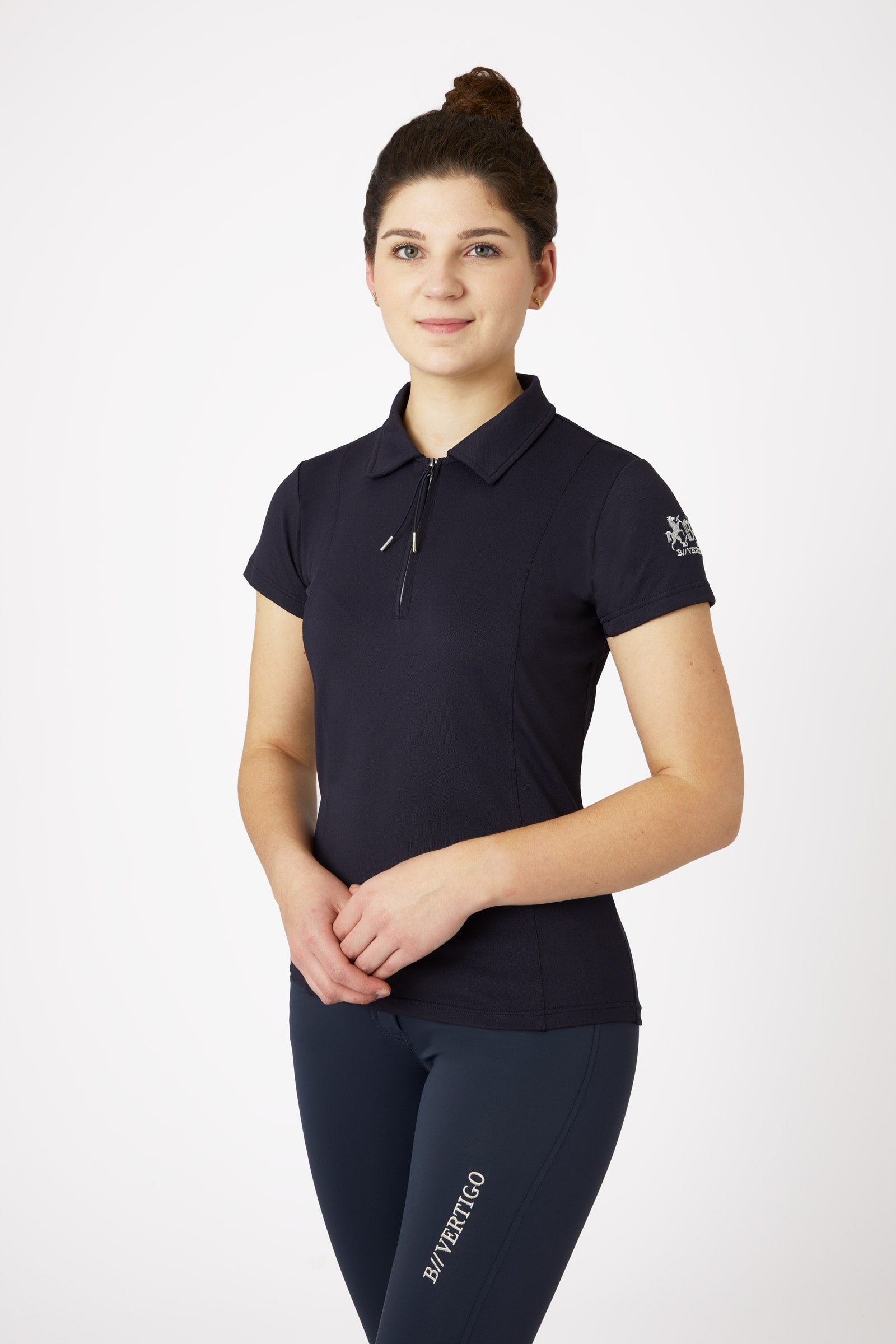 B Vertigo Claudine Damen Kurzarm-Poloshirt Damen Reitbekleidung