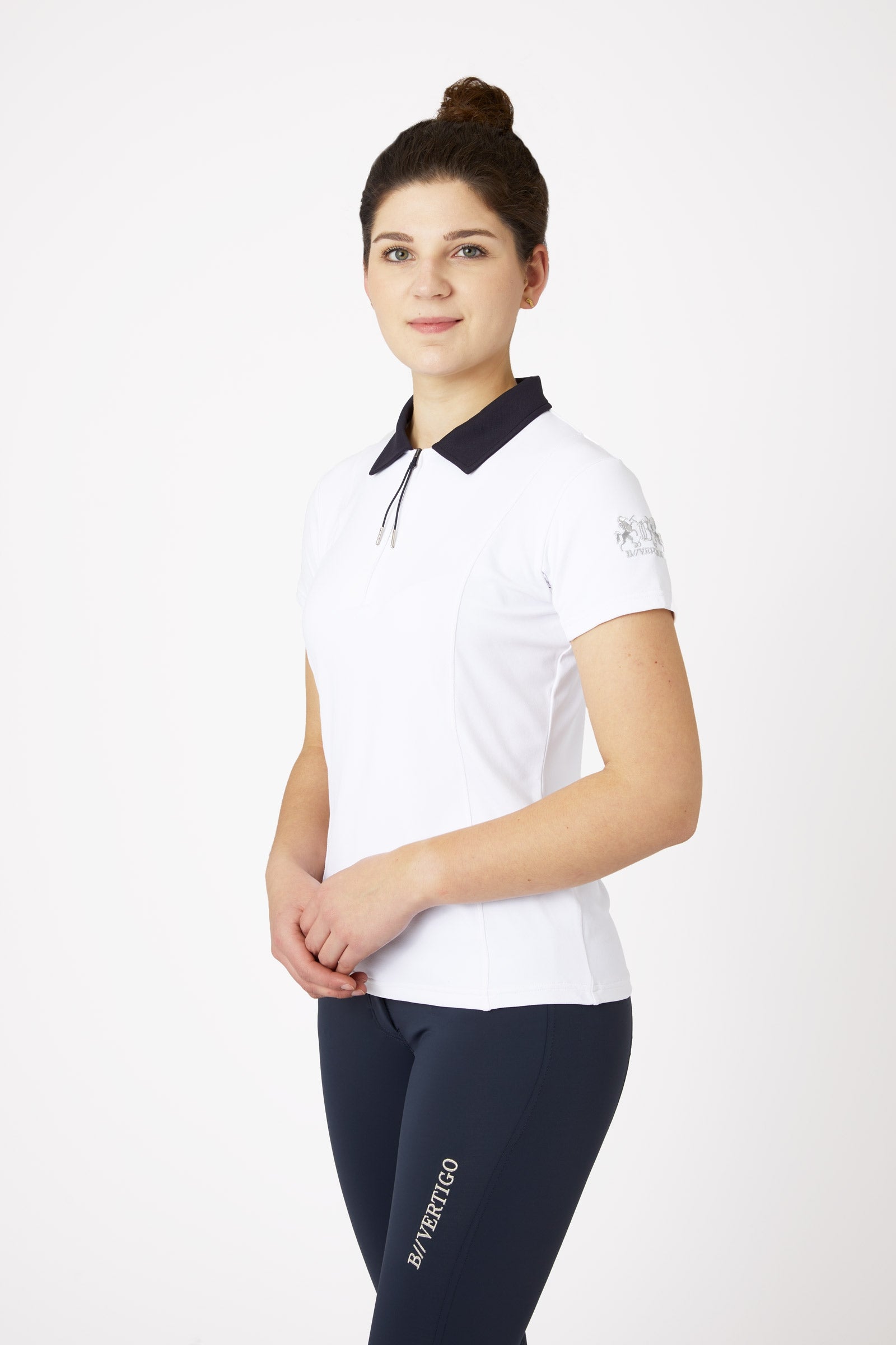 B Vertigo Claudine Damen Kurzarm-Poloshirt Damen Reitbekleidung