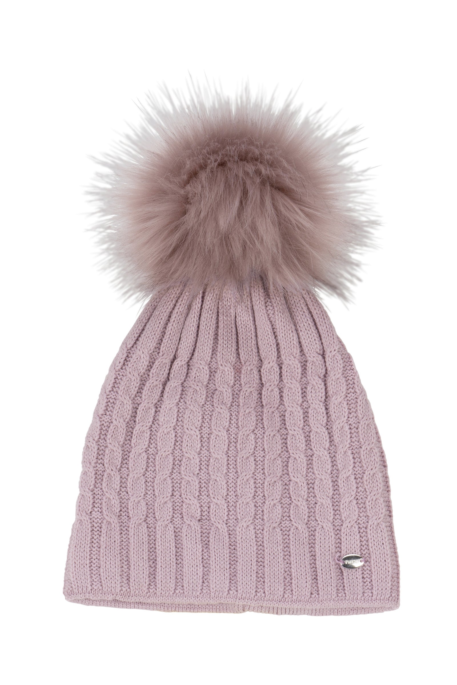 Pikeur Strickmütze mit Zopfmuster und Bommel Accessoires