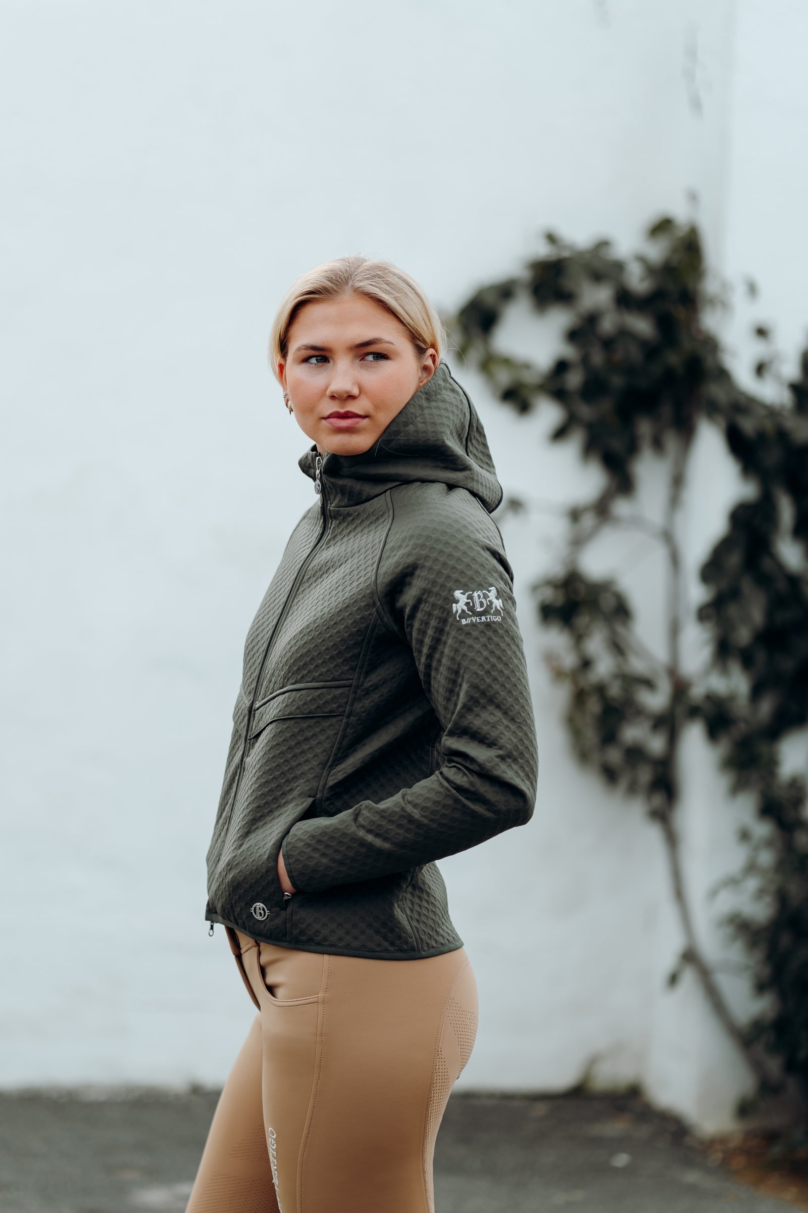 B Vertigo Norah Women's Scuba Fabric Hoodie Riding Jacket Women’s Riding Clothing